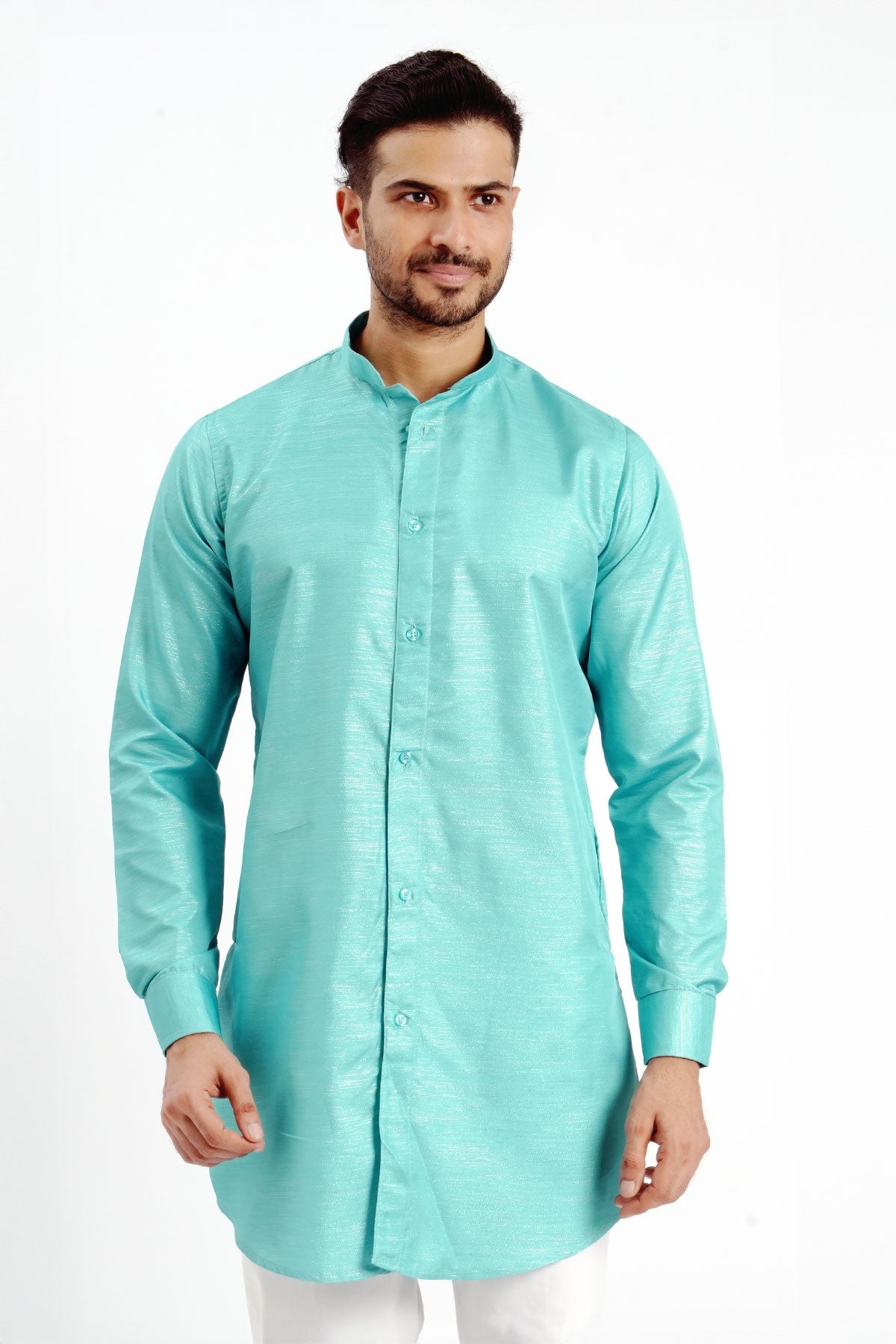Buy Cotton Rama Zari Detail Kurta for men by Aastha Fashion online available at scrollnshops