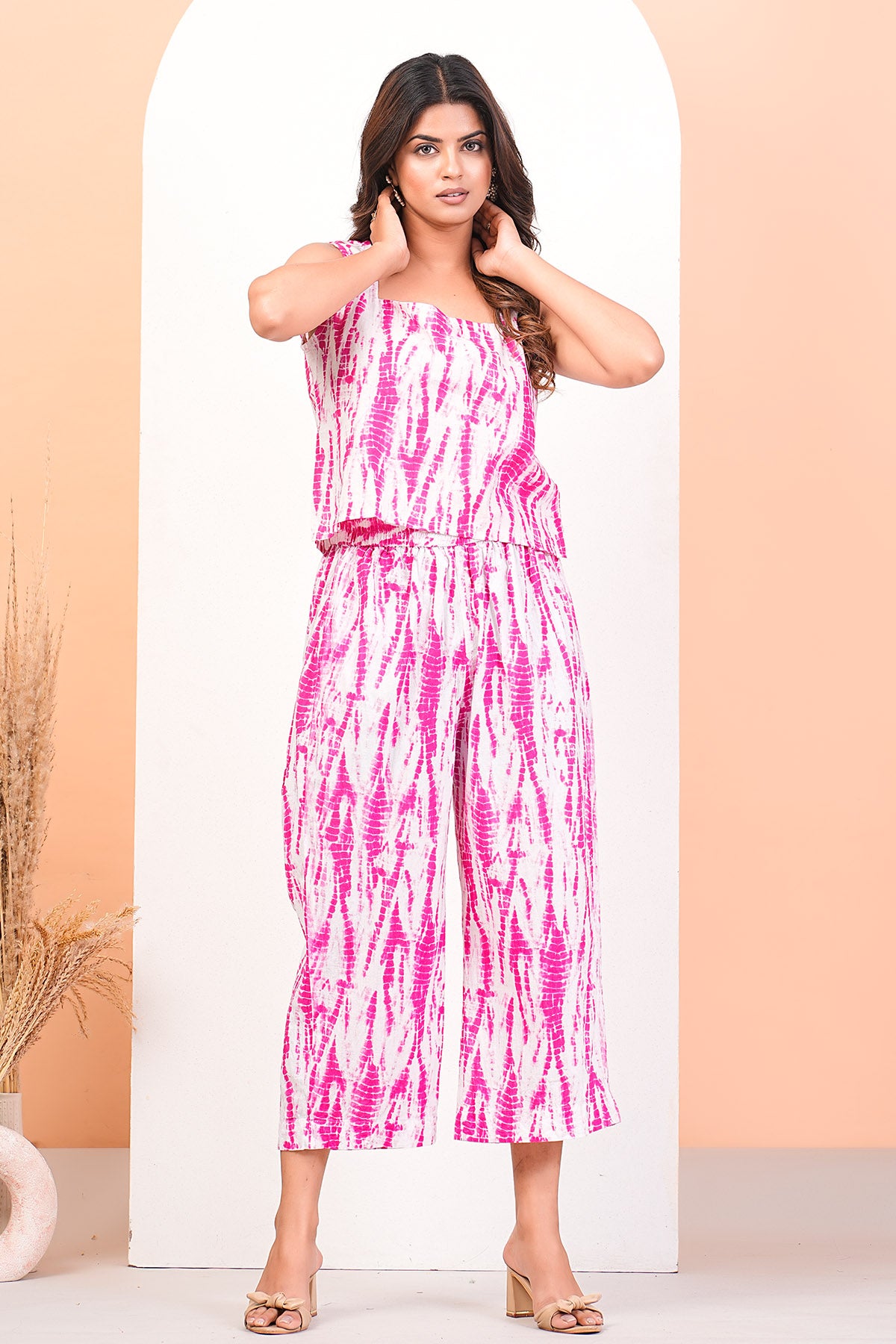 Cotton Shibori Print Co-ord Set
