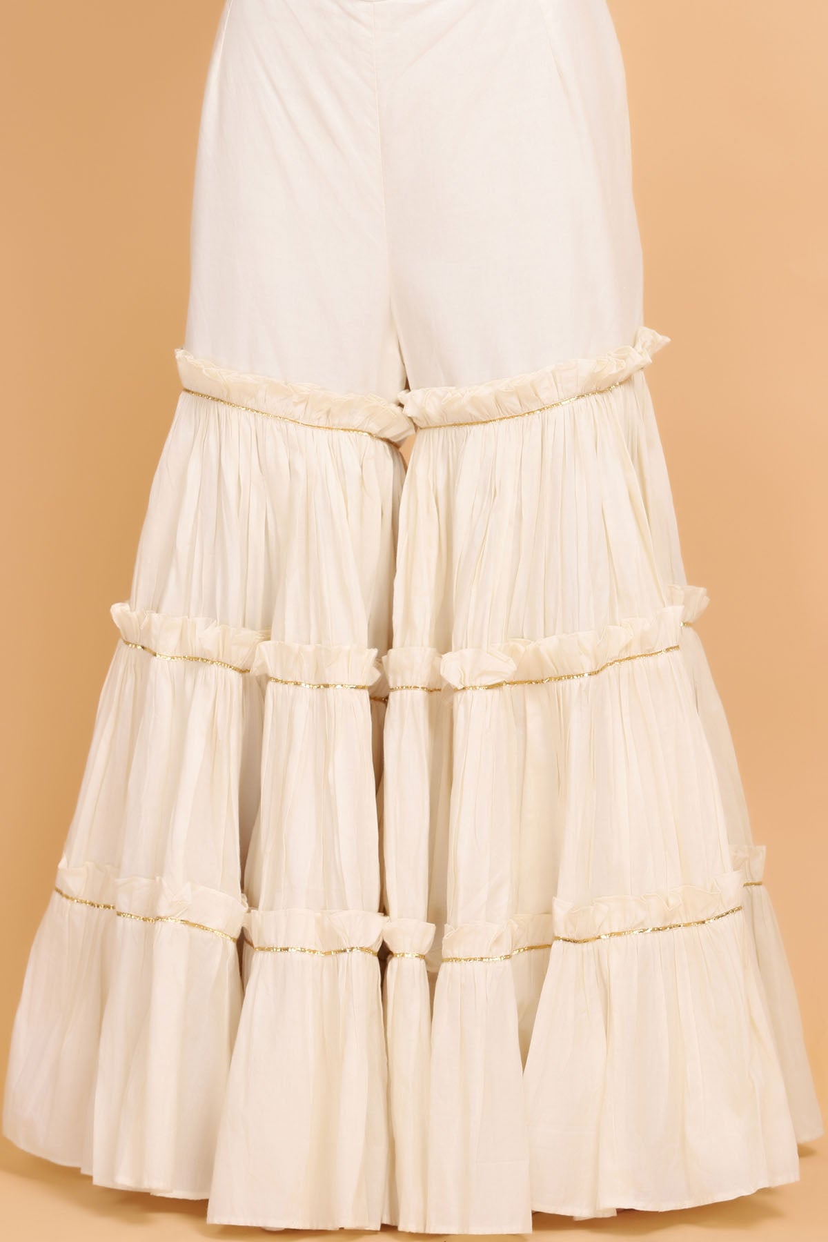 Chanderi Cotton Emb Kurta Set