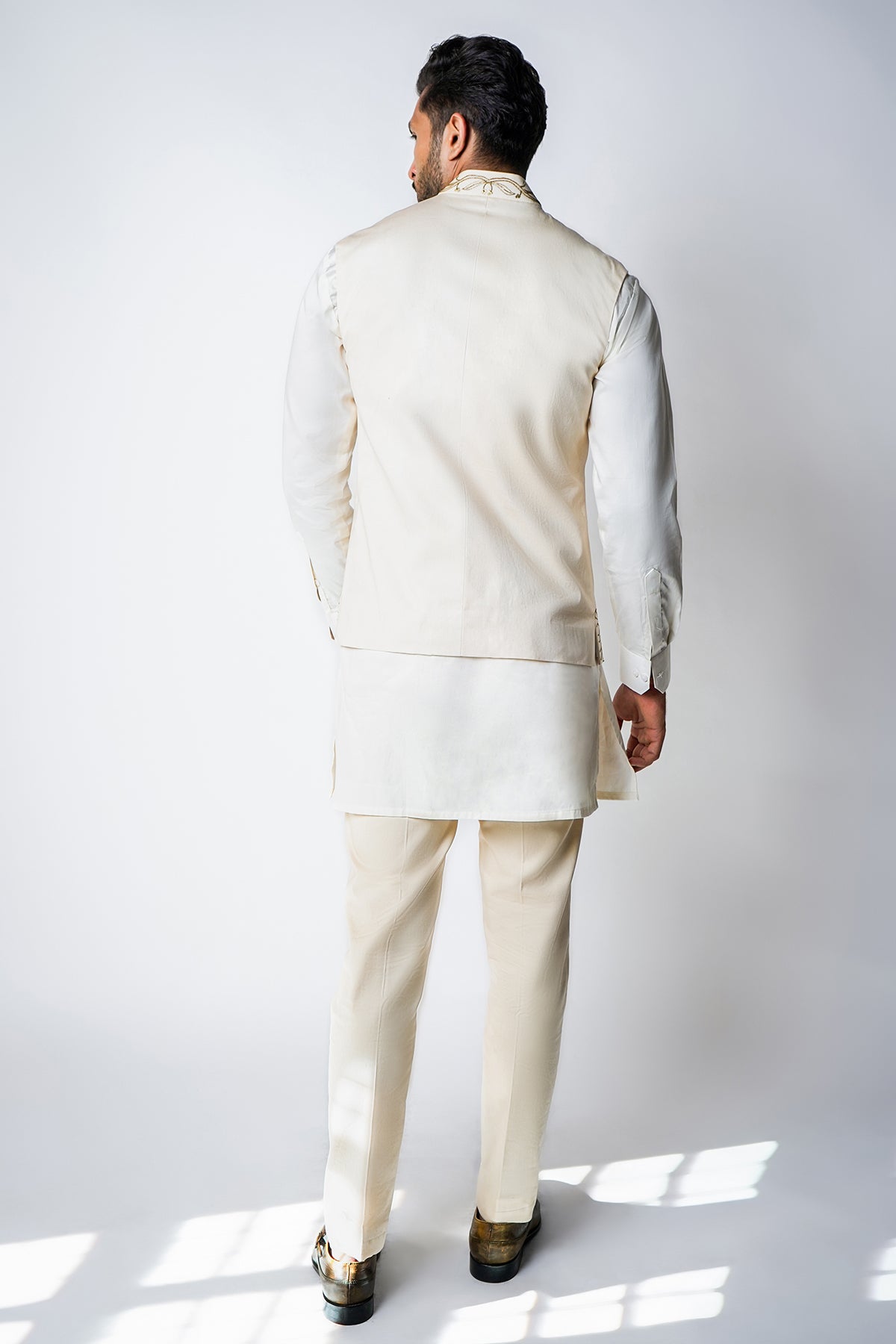 Cream & Gold Kasab Bundi Set