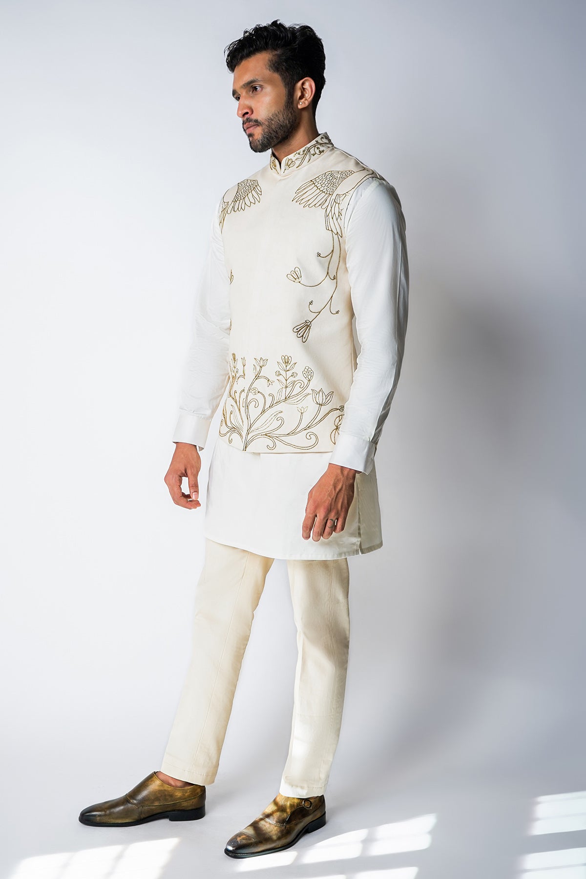 Cream & Gold Kasab Bundi Set