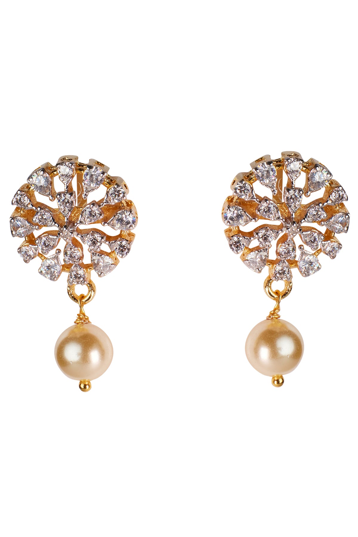 Cream Pearl Dangler Earrings