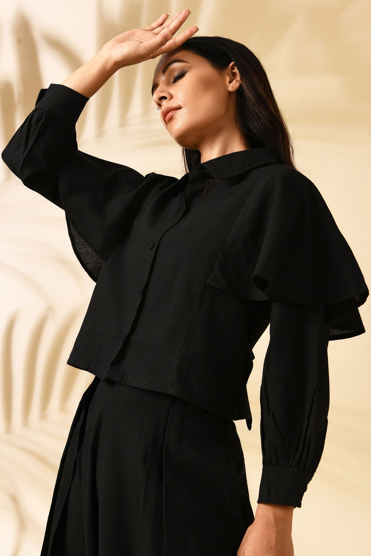 Crop Top & Pleated Pant Set