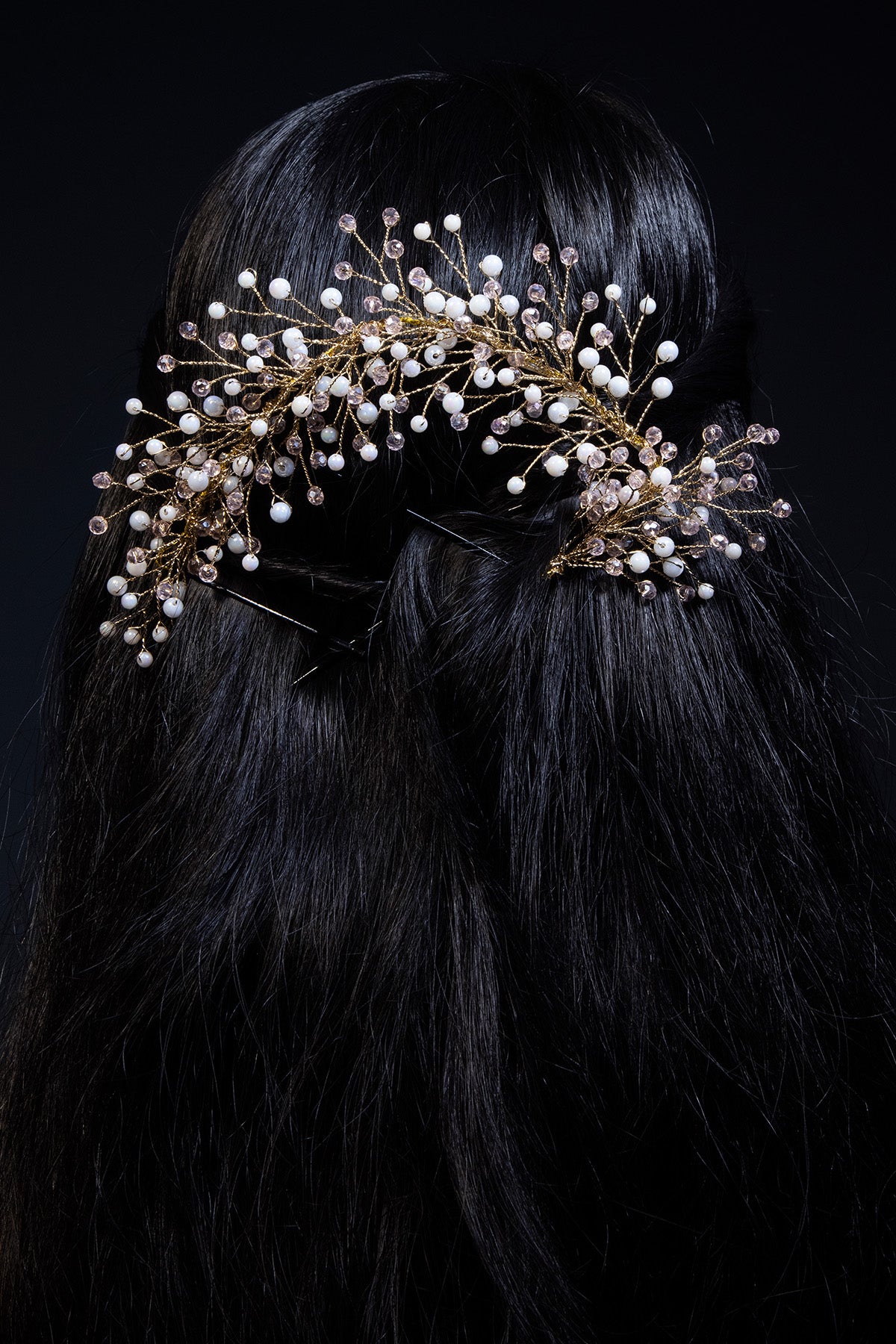 Crystal Studded Bale Bun Clip