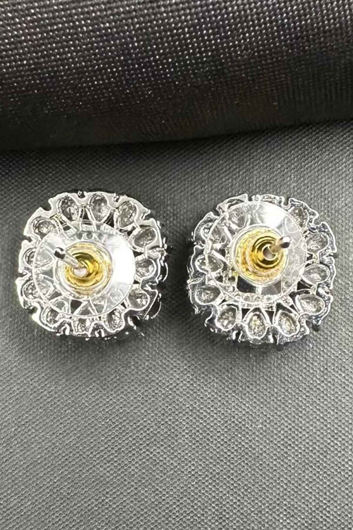 Cubic Zirconia Diamond Earrings