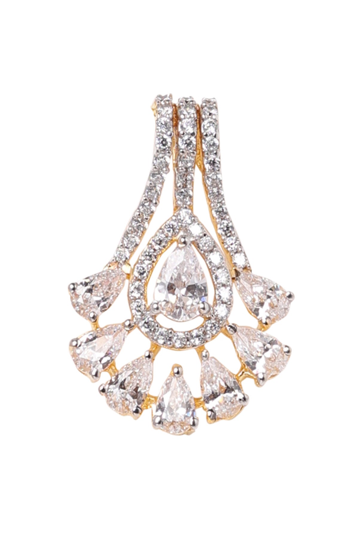 Cubic Zirconia Silver Pendant