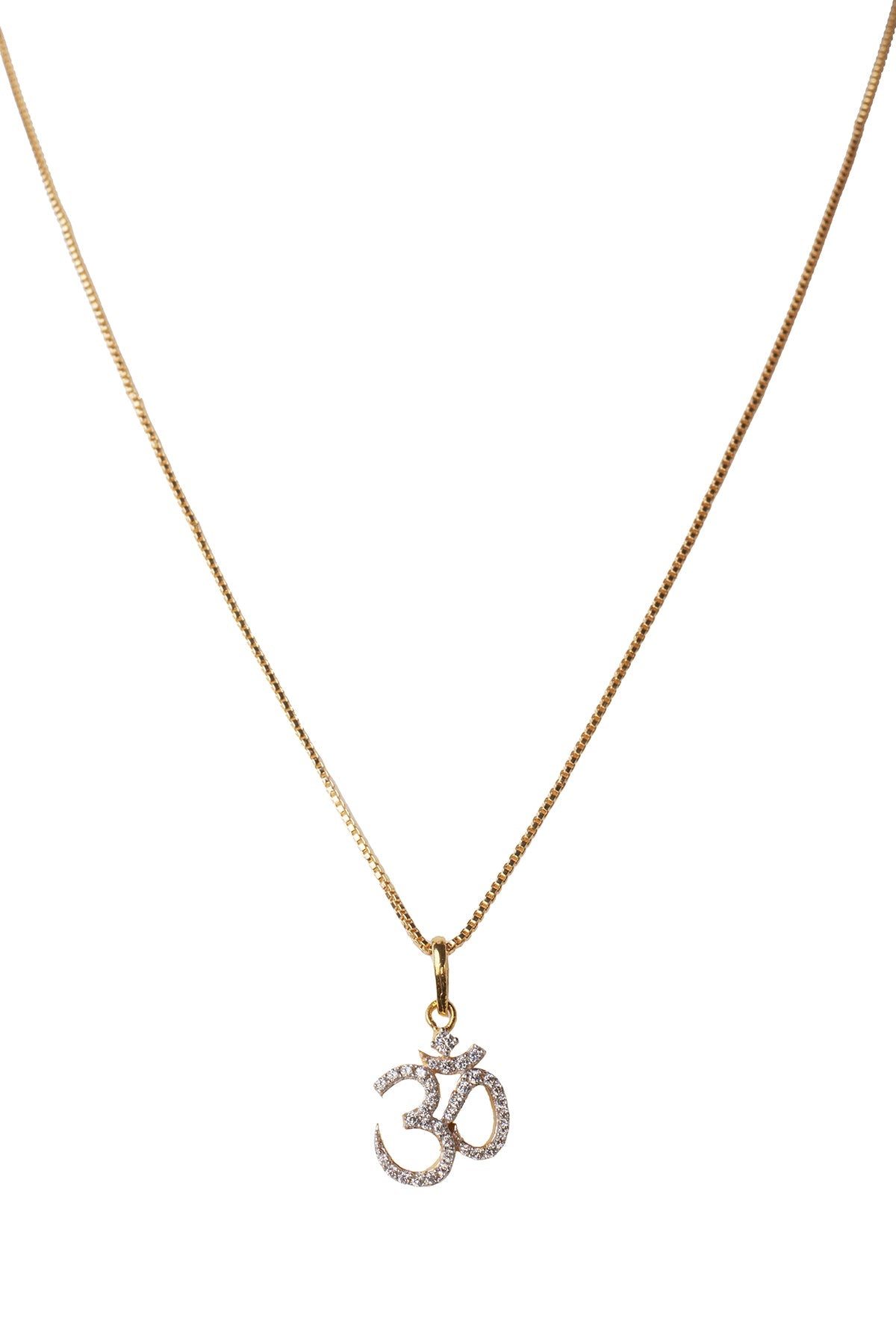 Buy Cubic Zirconia Om Pendant Set by Sica for women online at ScrollnShops