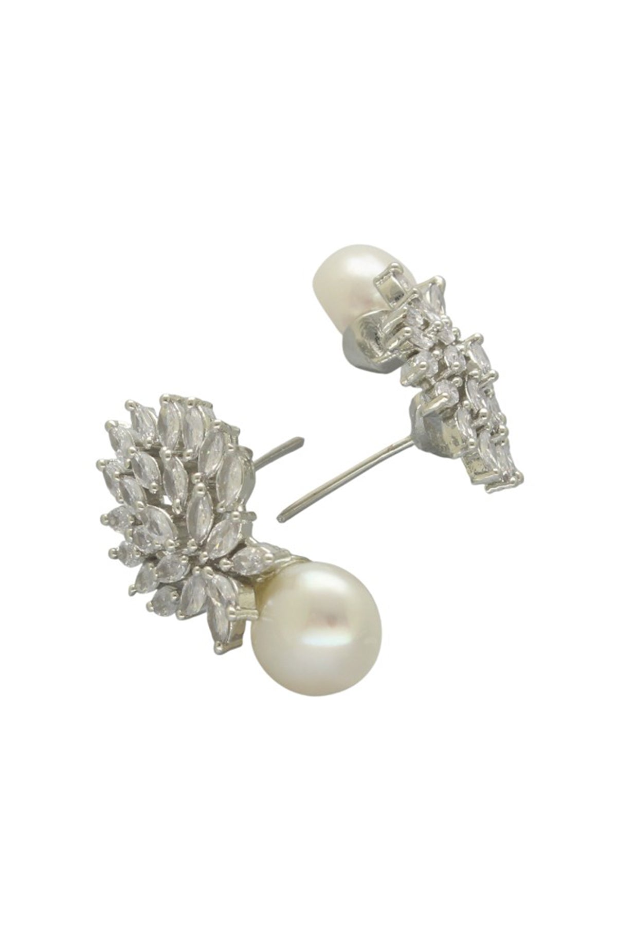 Cubic Zirconia White Earring