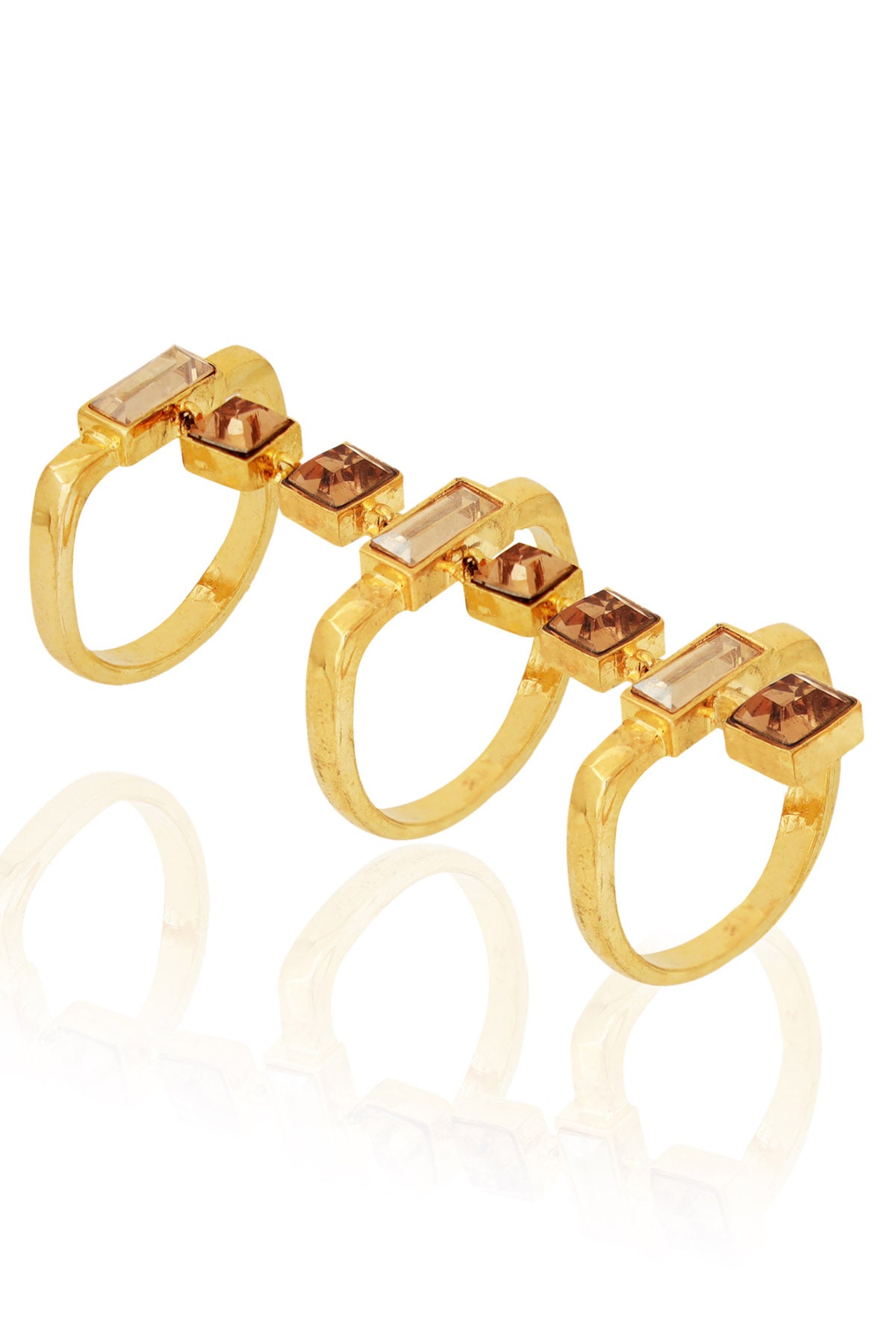 Cushion Cut Stones Ring