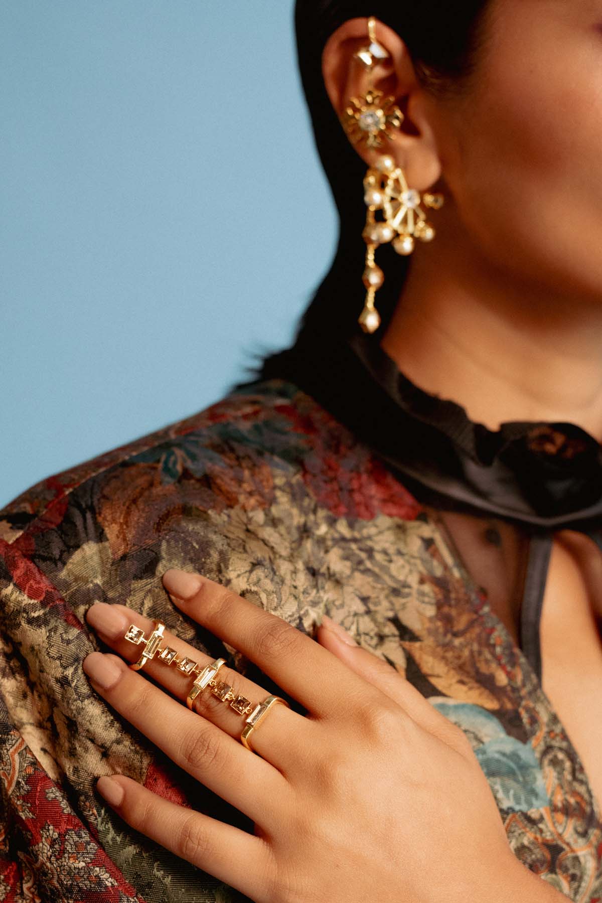 Cushion Cut Stones Ring