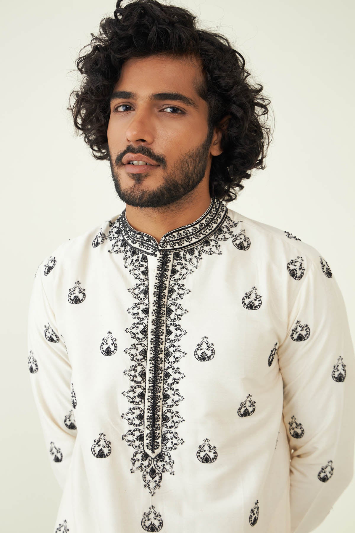 Cutdana Embroidered Kurta Set