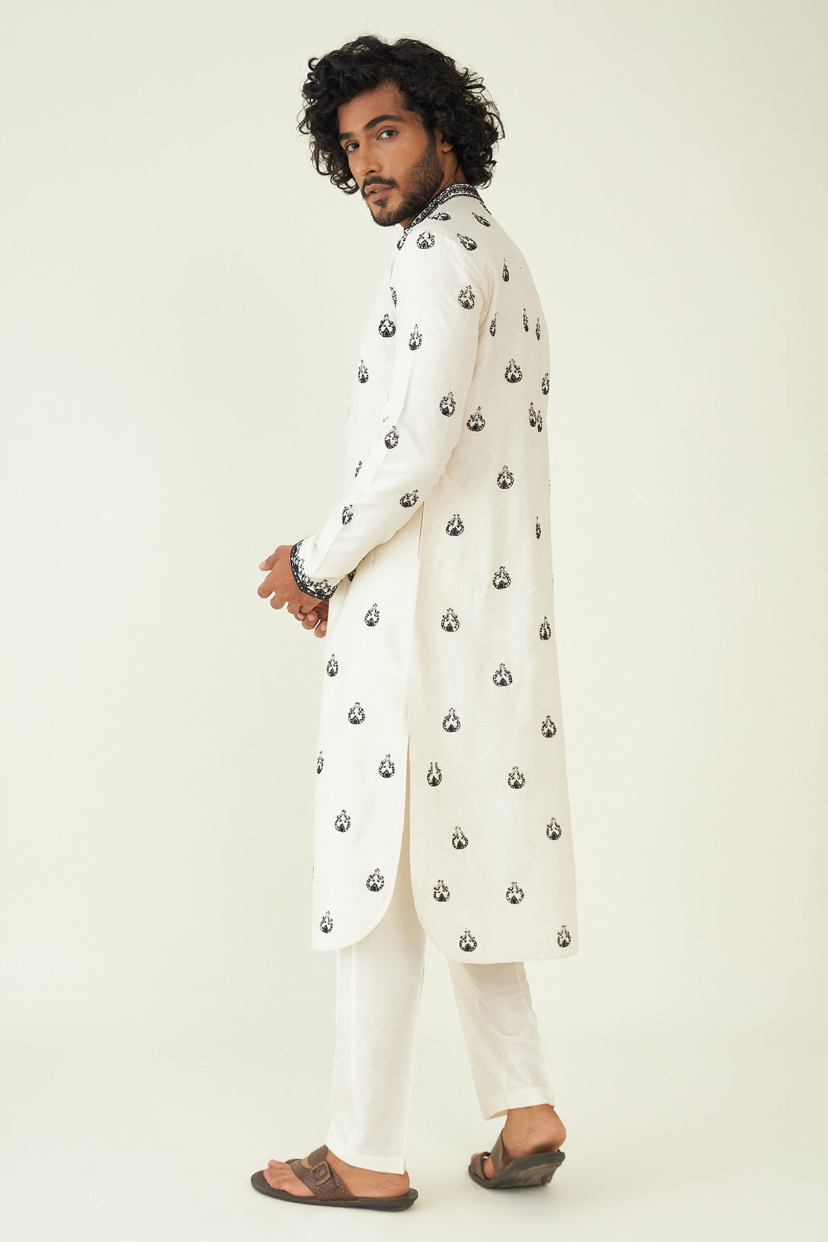 Cutdana Embroidered Kurta Set