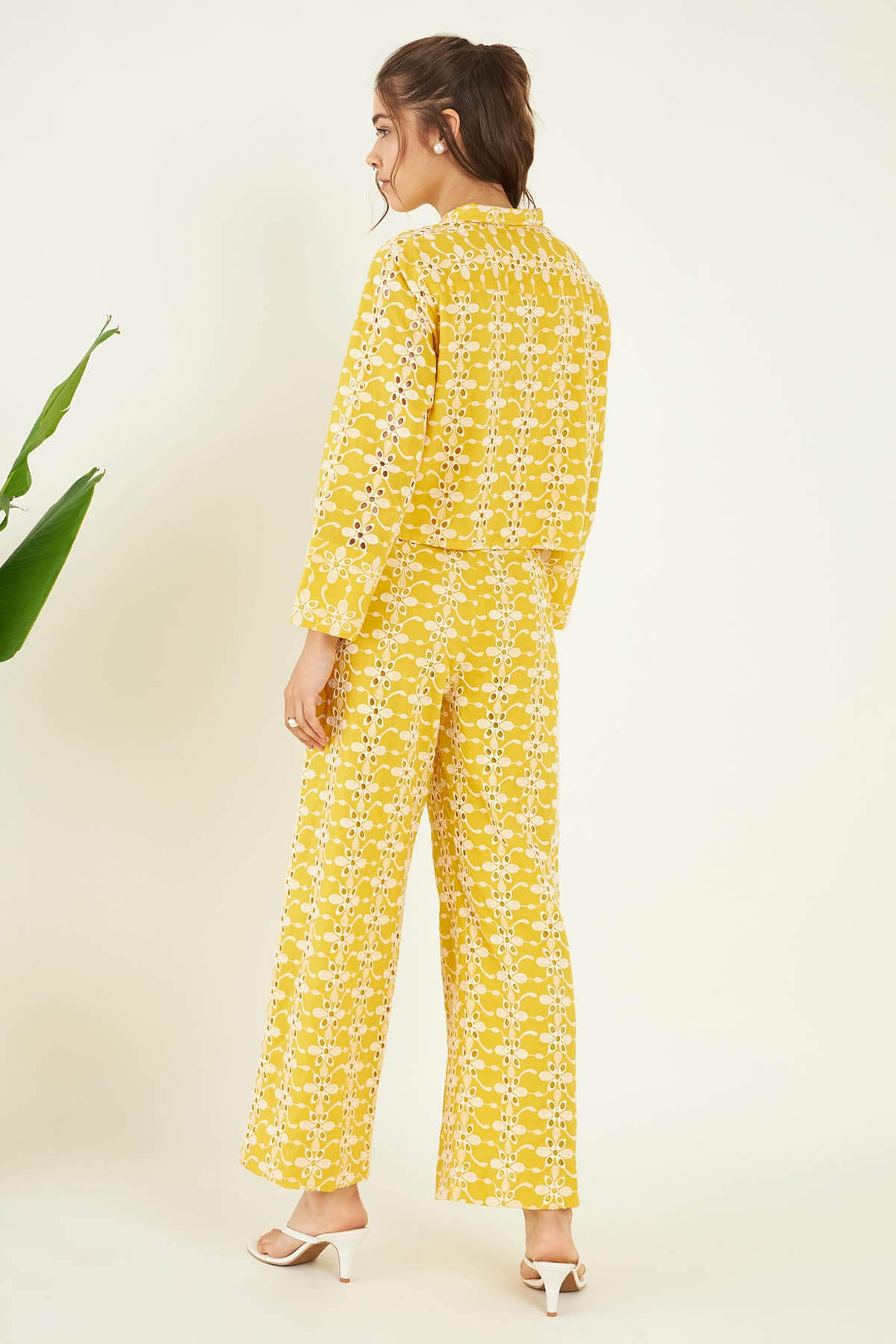 Cutwork Embroidered Co-ord Set