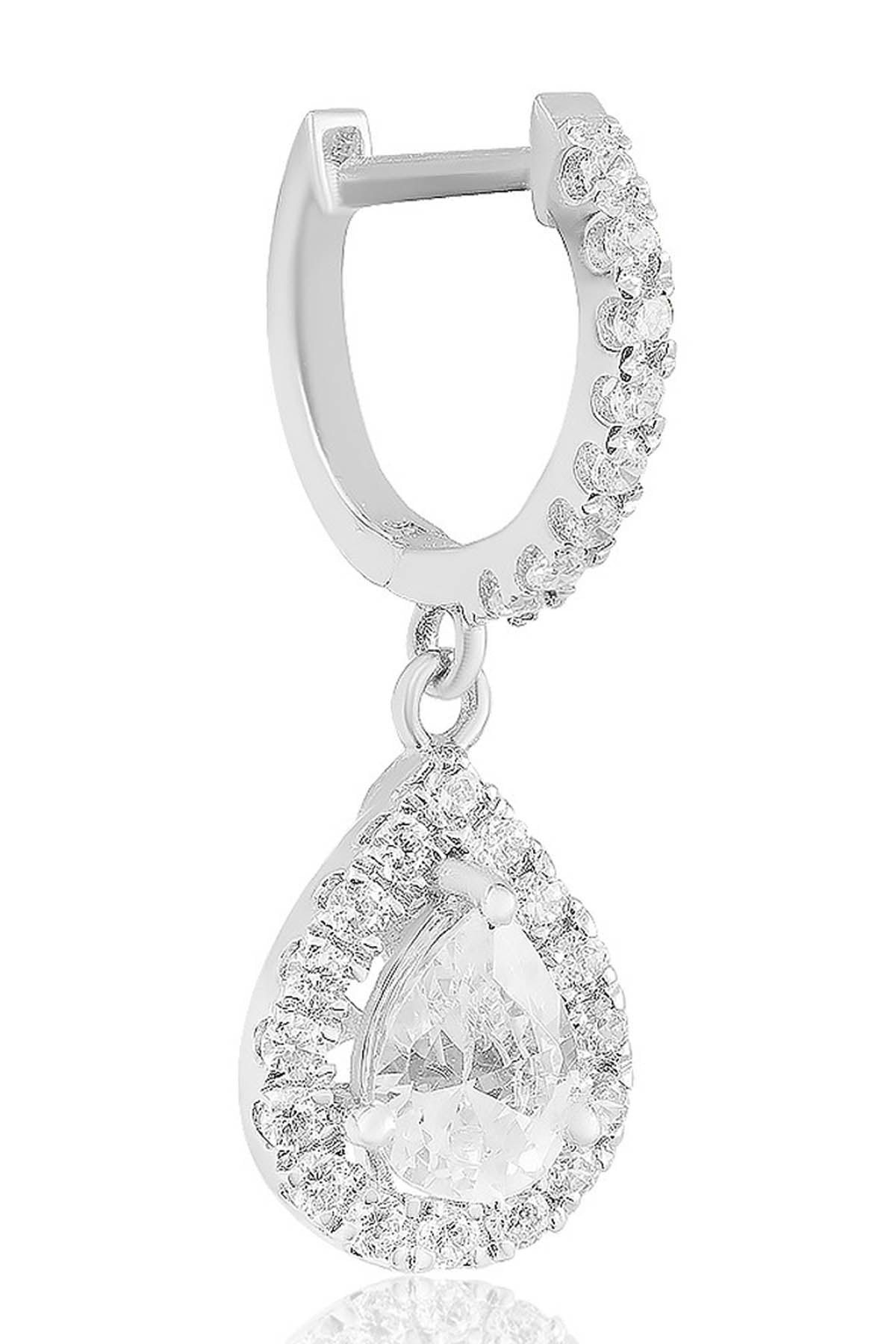 Dahlia Pear Drop Earrings