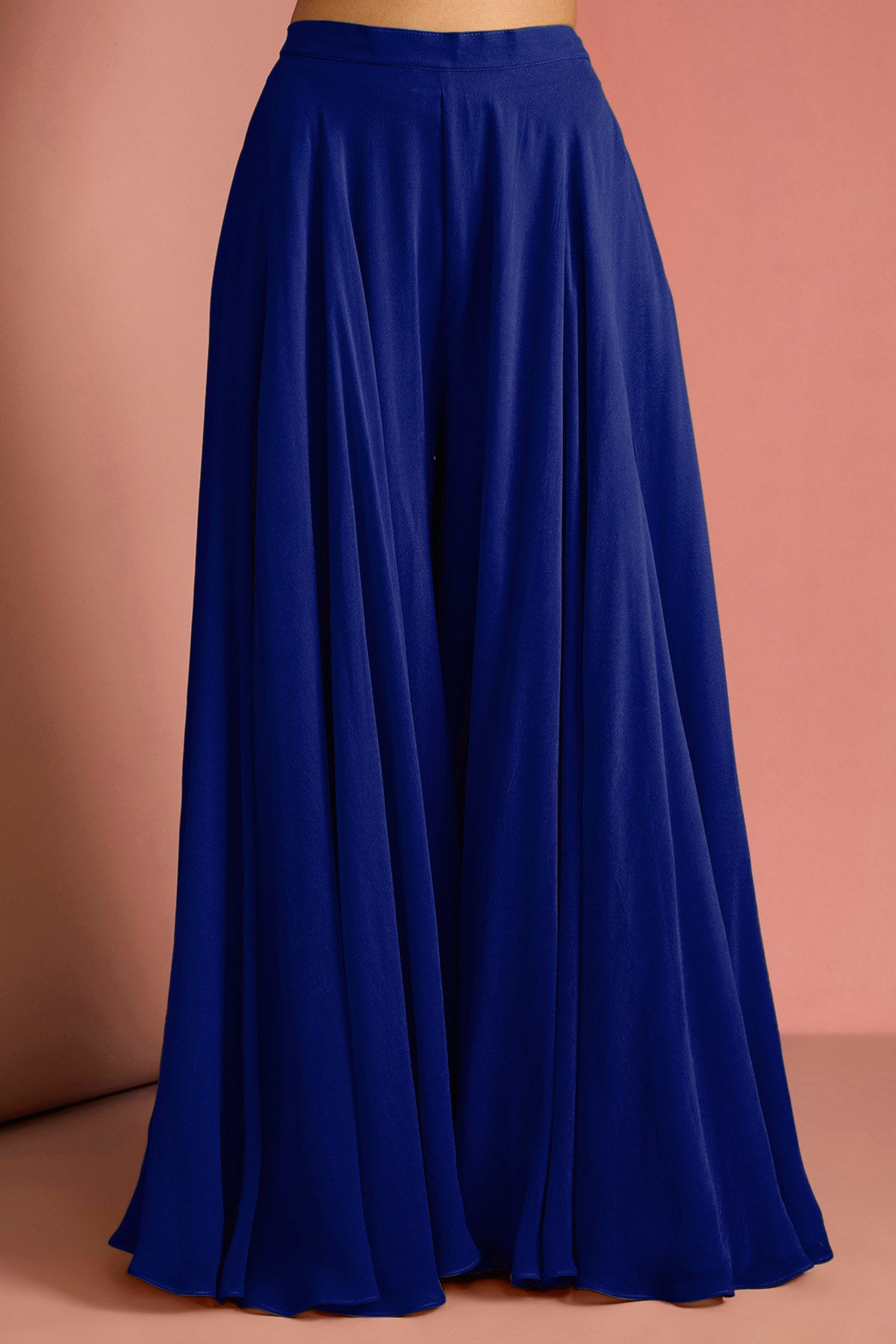 Dark Blue Crepe Beads Kurta Set