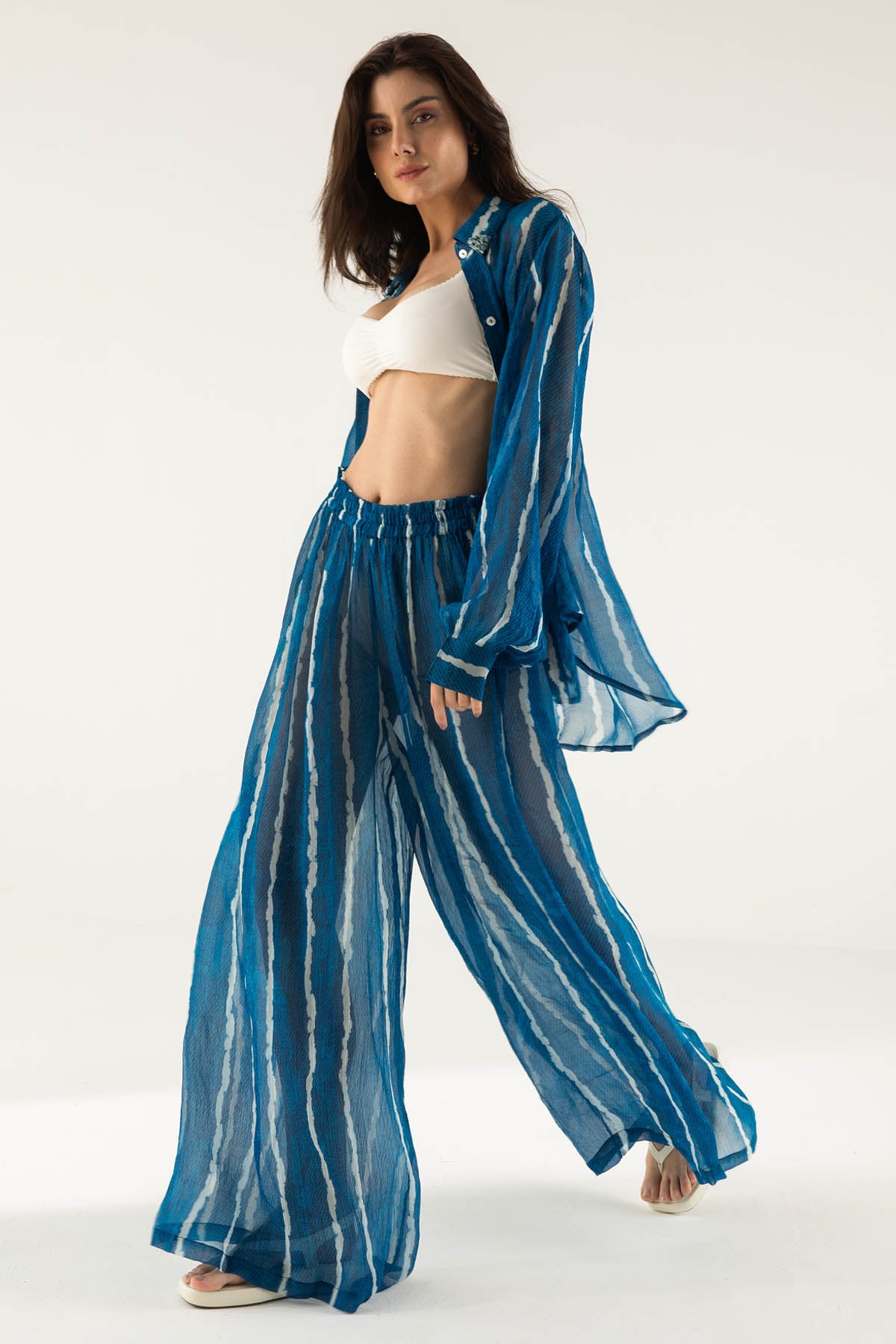 Dark Teal Shirt And Pants Set