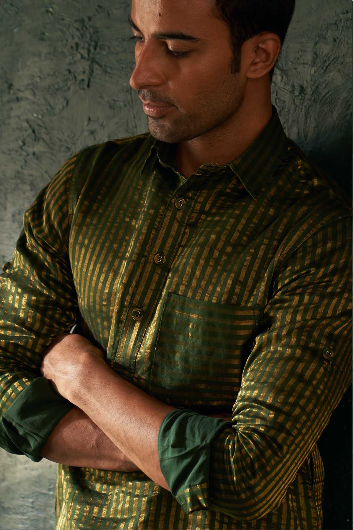 Deep Green Pathani Kurta Set
