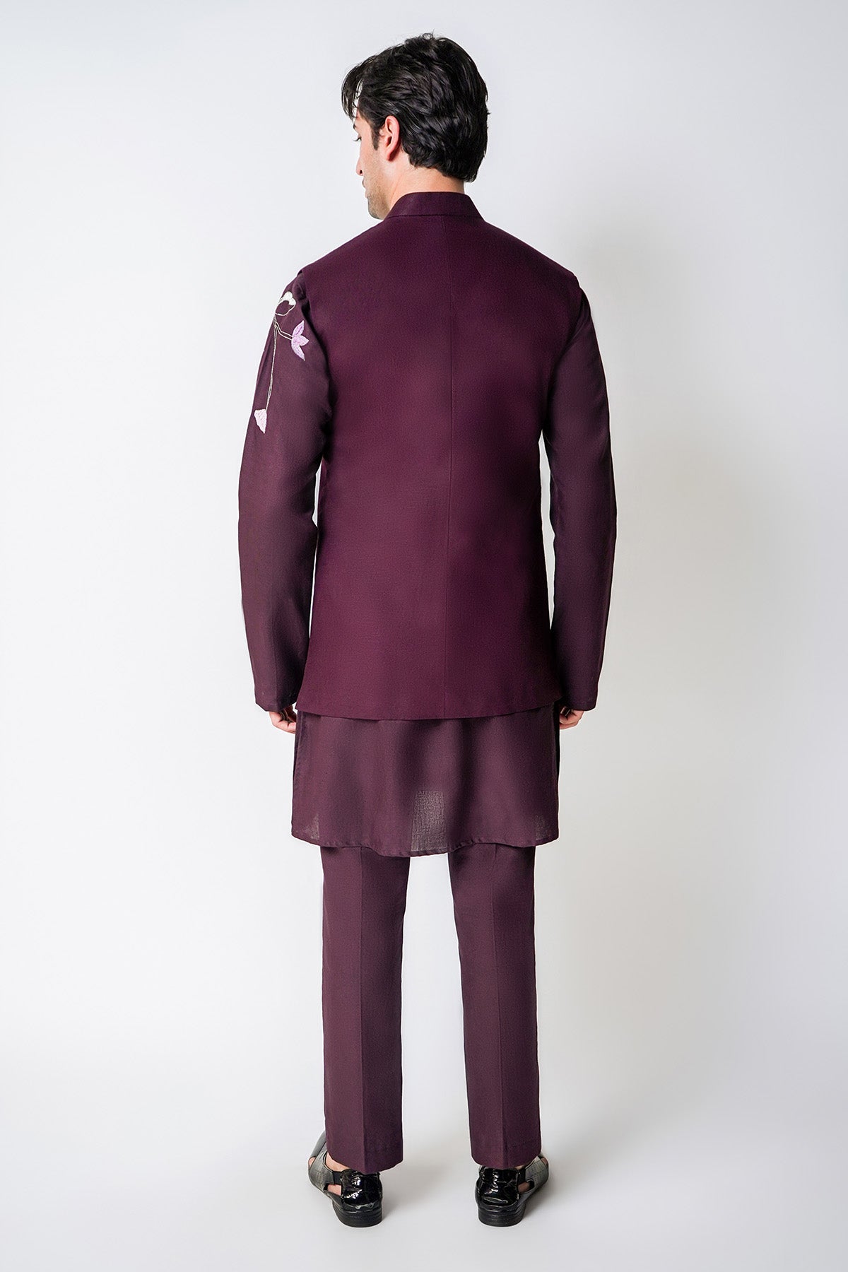 Deep Wine Asymmetric Bundi Set