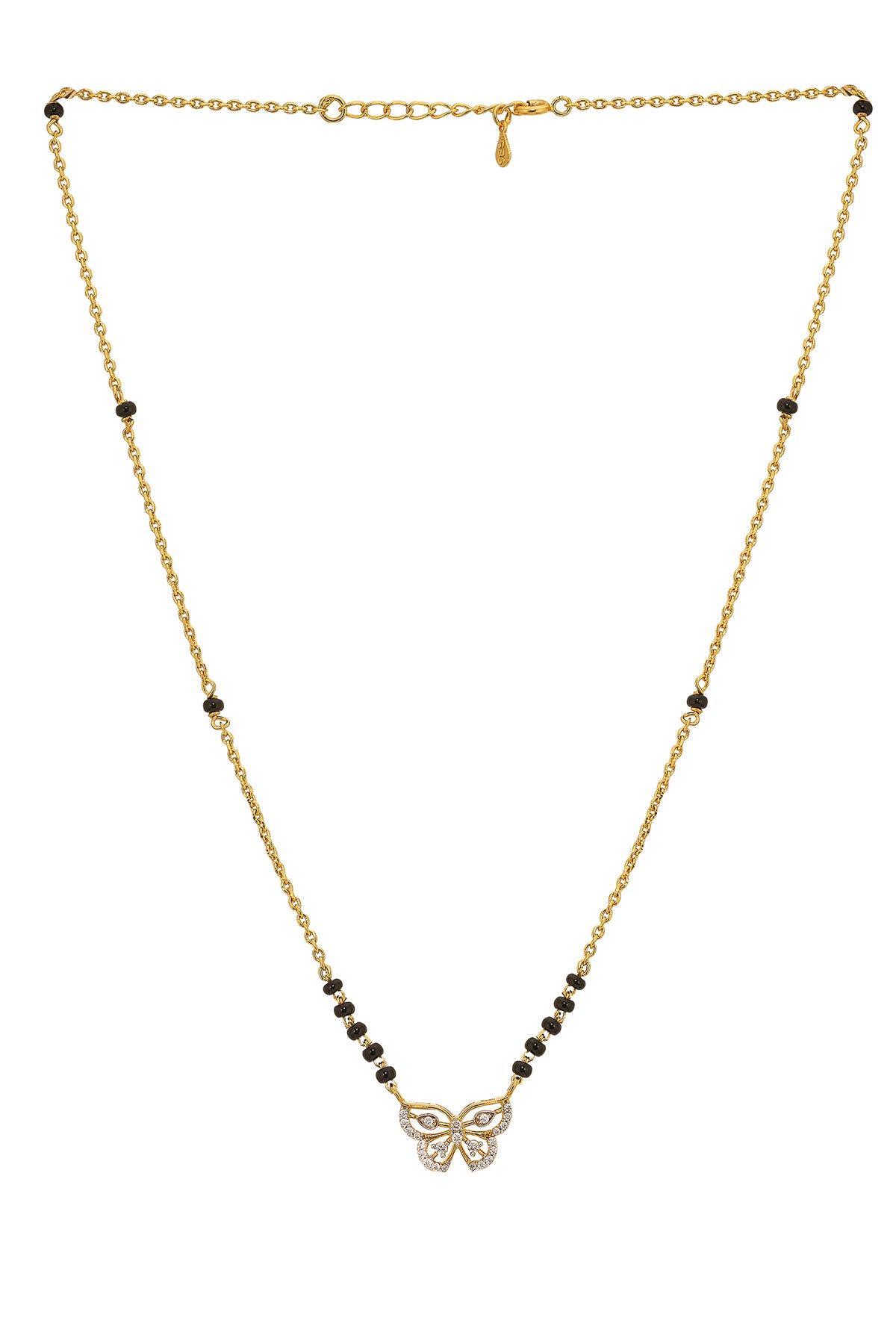 Diamond Butterfly Mangalsutra