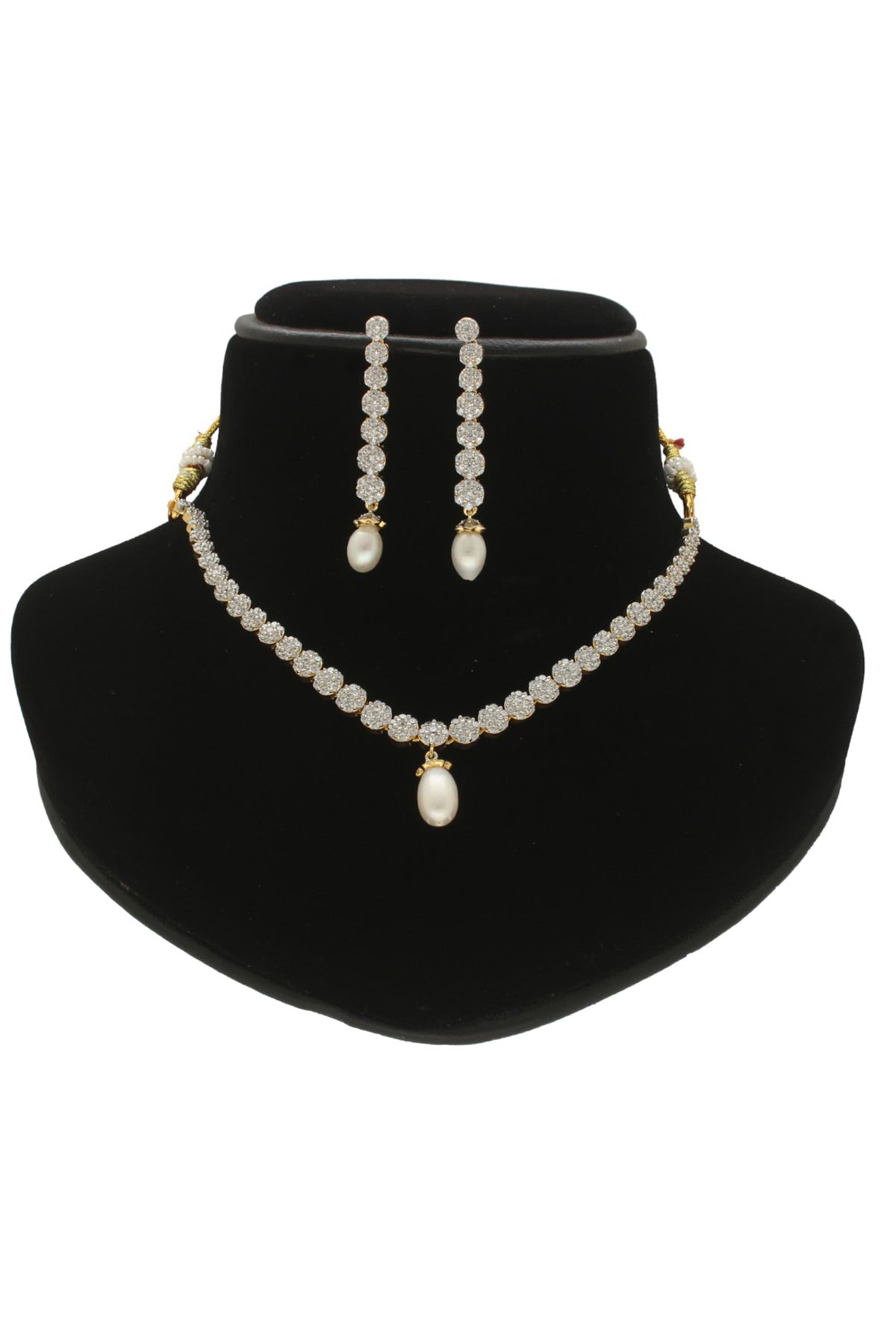 Diamond & Pearl Jewellery Set