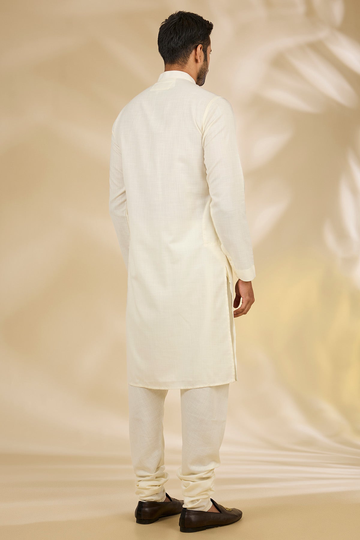 Digital Printed Ivory Kurta Set