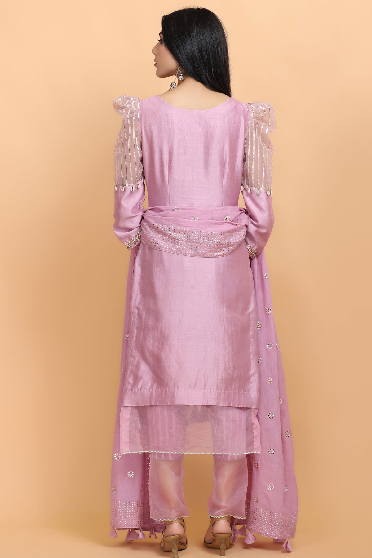 Lilac Doli Embroidered Kurta Set