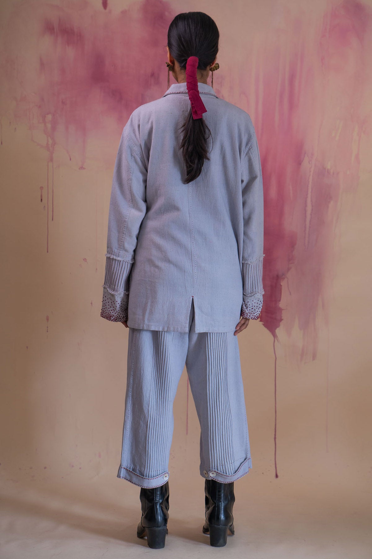 Grey Double Breasted Jacket