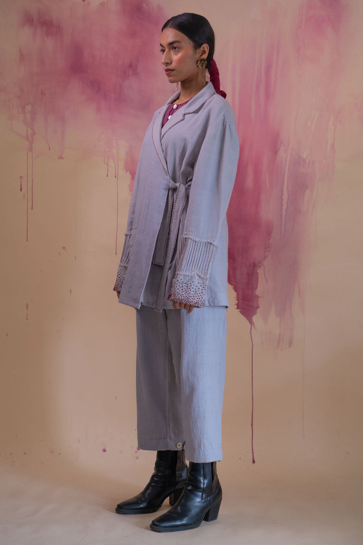 Grey Double Breasted Jacket