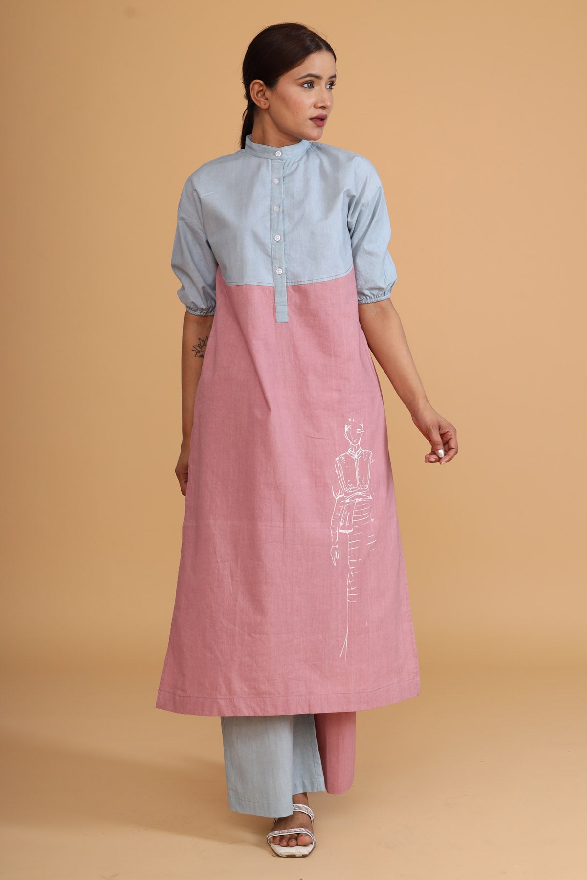 Double Shaded Painted Tunic