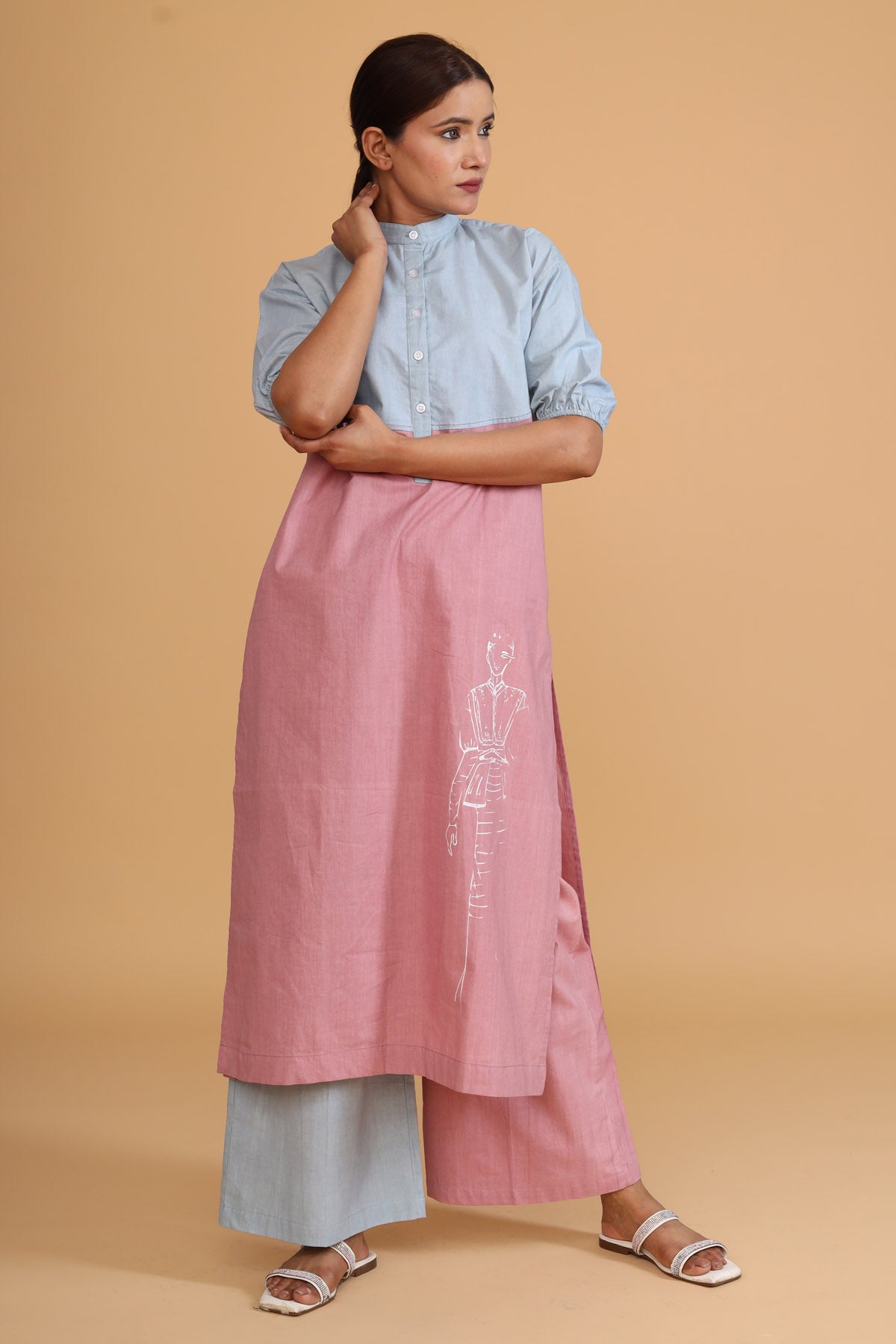 Double Shaded Tunic Co-ord Set