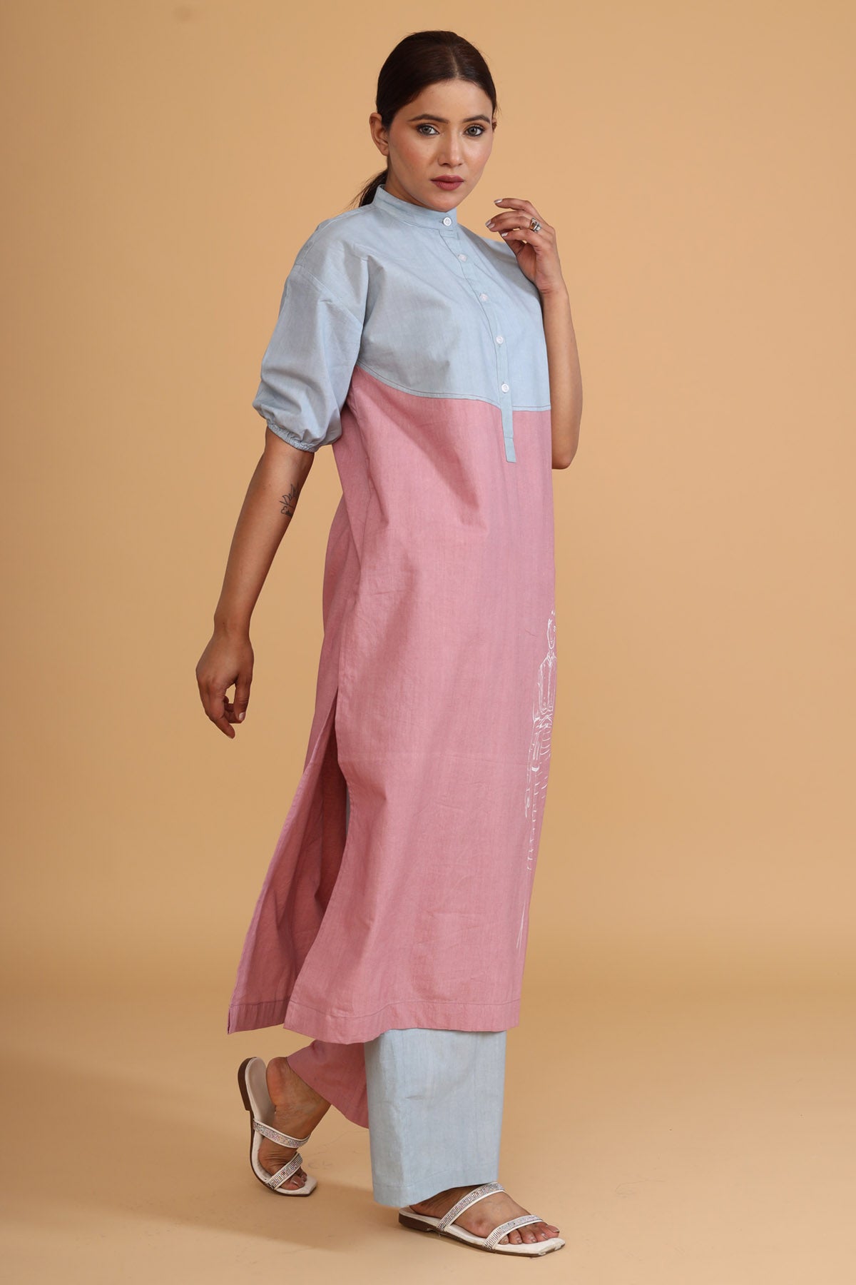 Double Shaded Tunic Co-ord Set