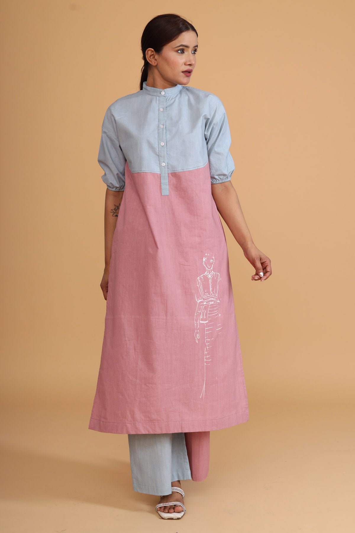 Double Shaded Tunic Co-ord Set