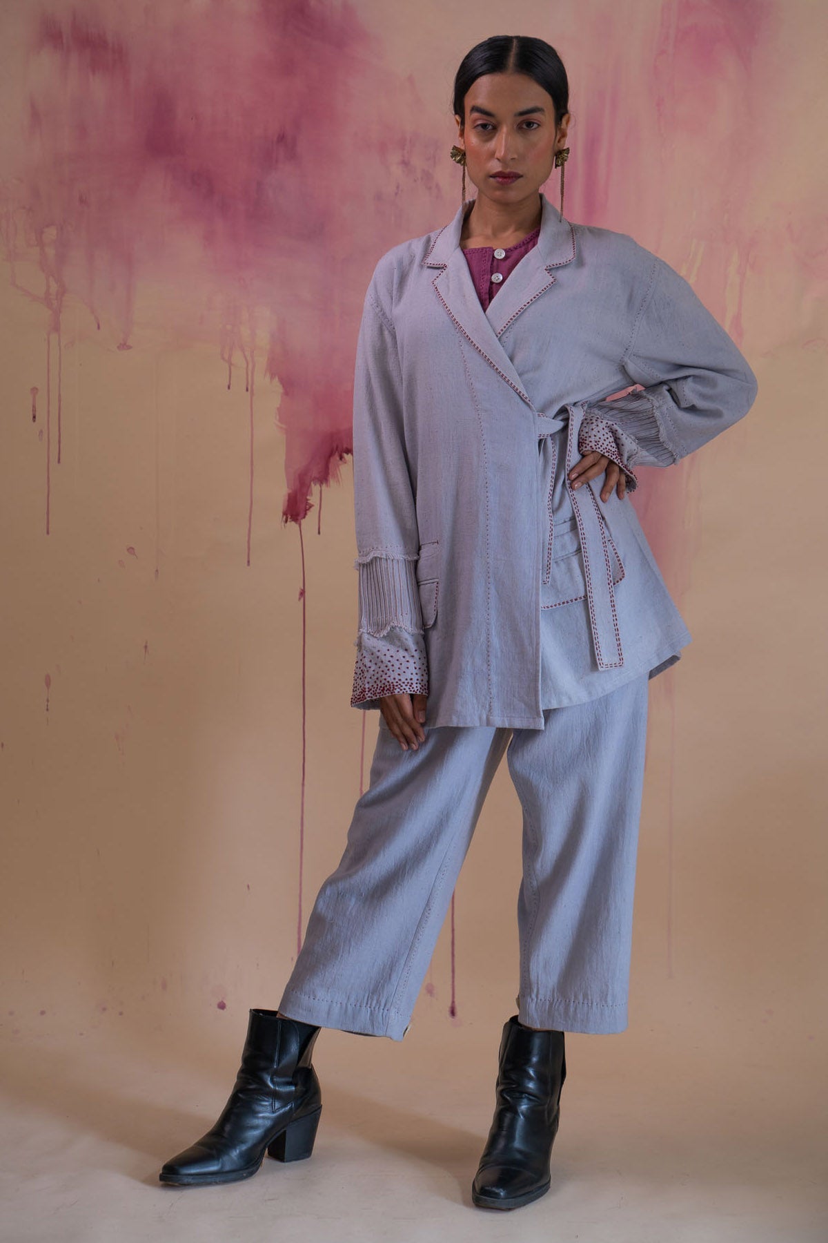 Buy Designer Double Breasted Jacket & Pants By Lafaani