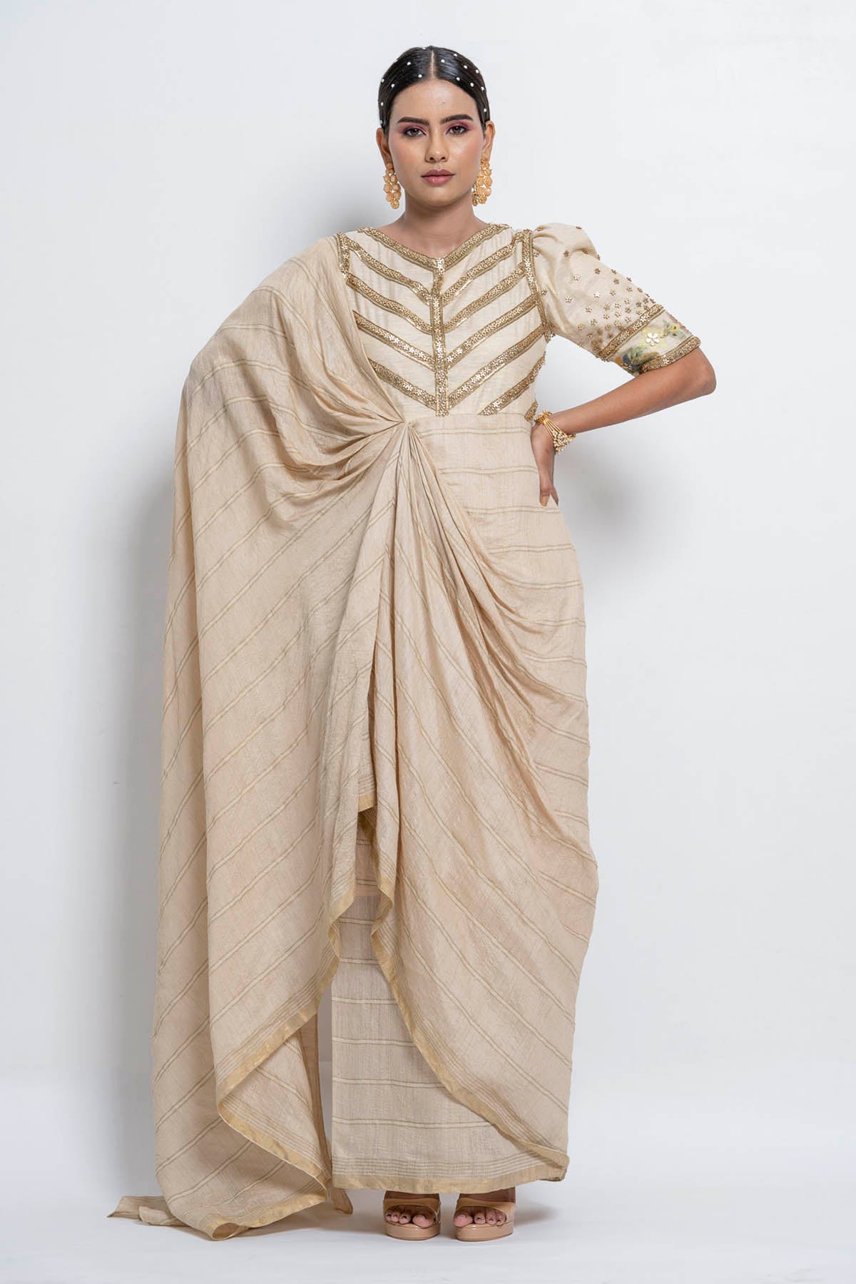 Drape Concept Saree Dress at ScrollnShops