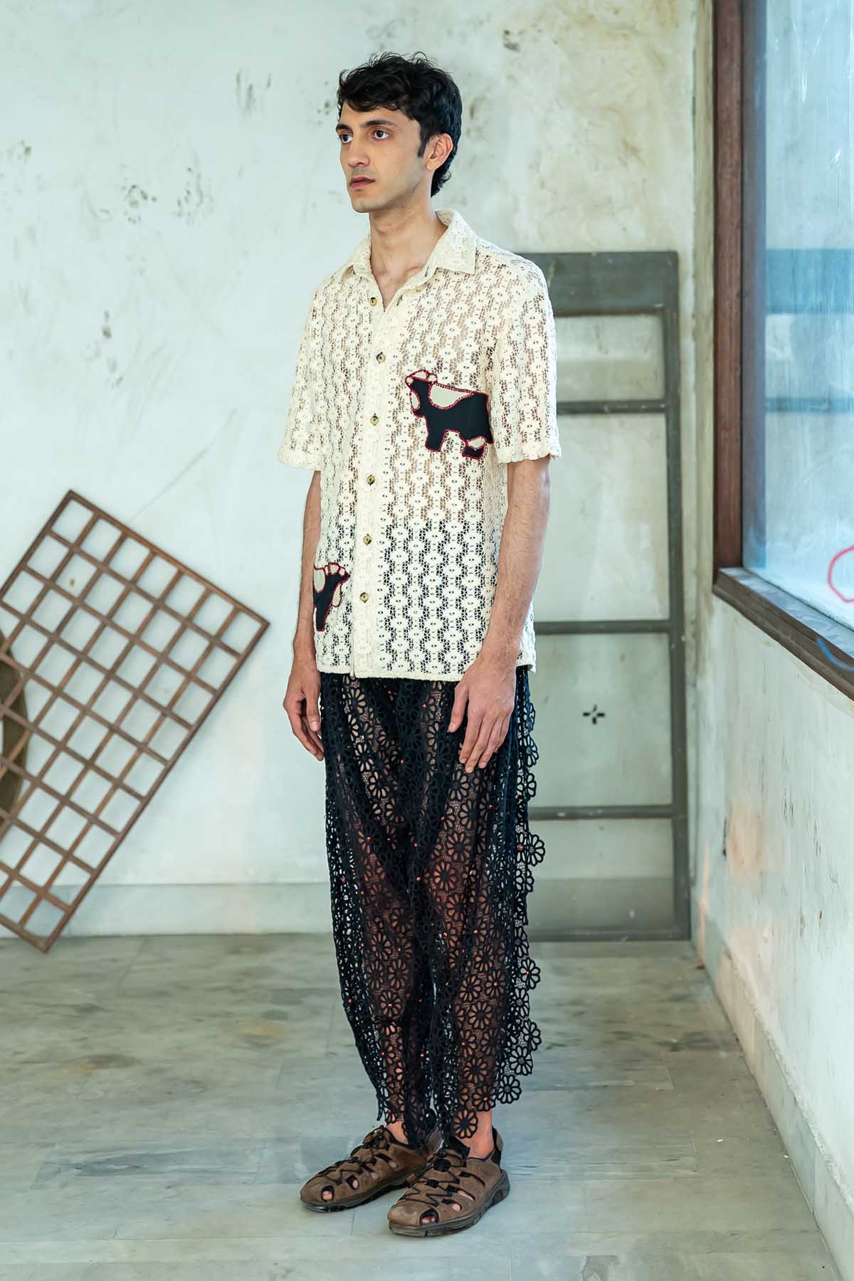 Draped Scallop Pants