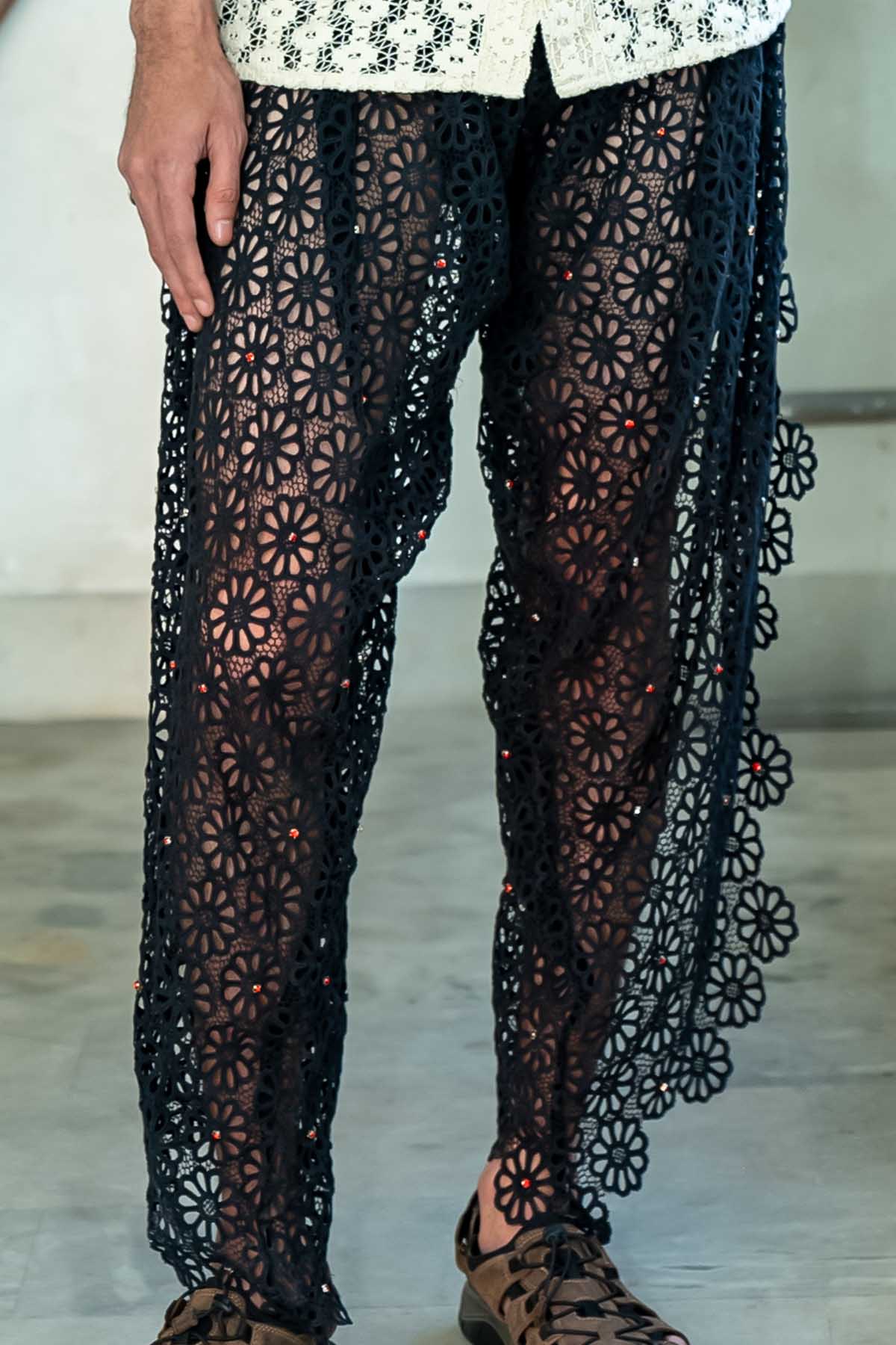 Draped Scallop Pants