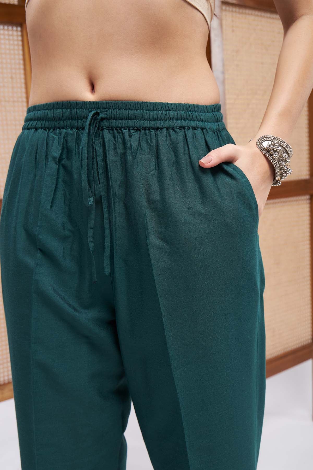 Dual Tone Chanderi Kurta Set