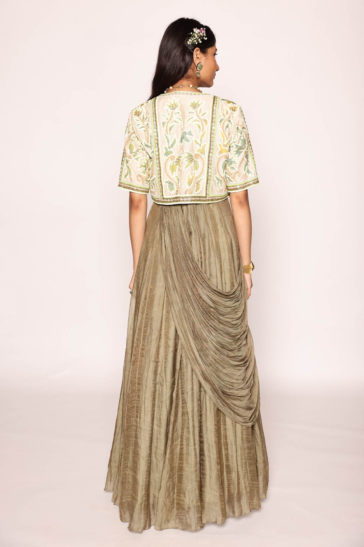 Dusty Green One Shoulder Dress