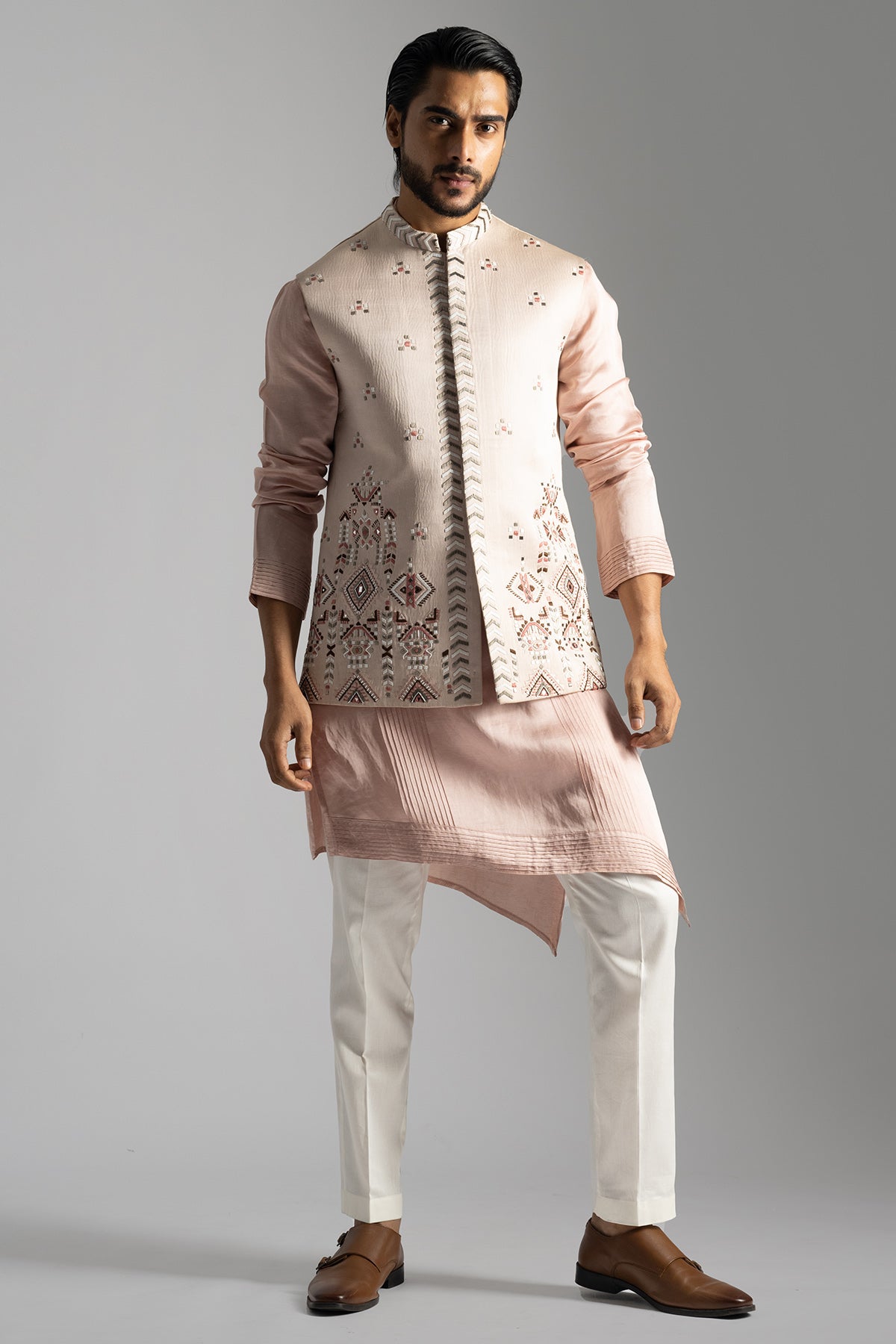 Dusty Pink Thread Bundi Jacket