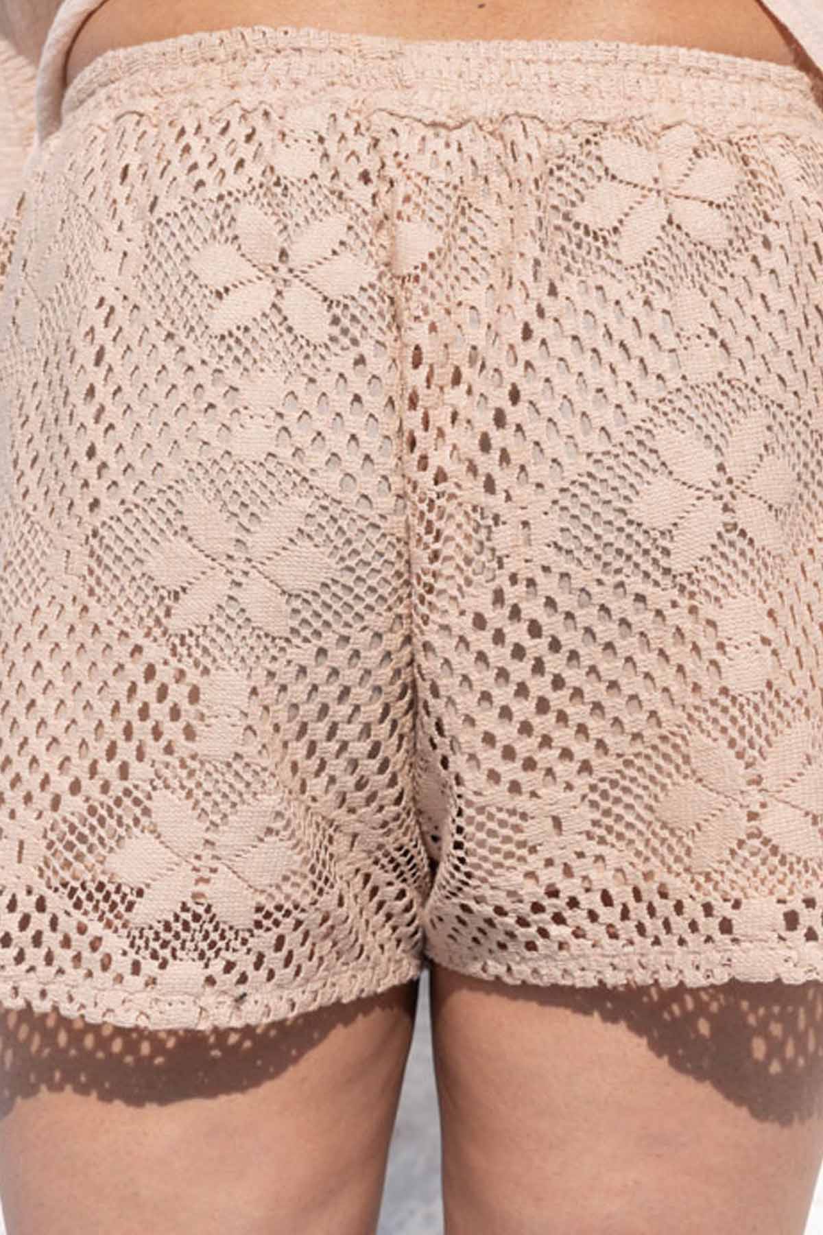 Elasticated Lace Shorts
