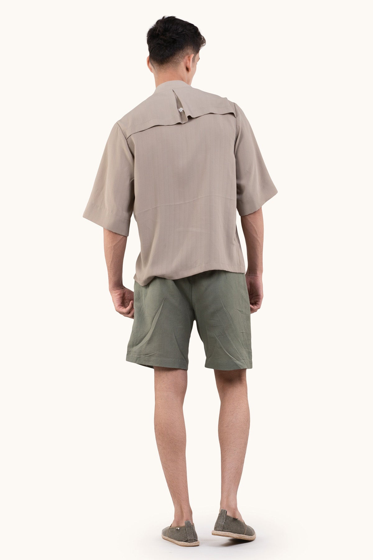 Elasticated Linen Shorts