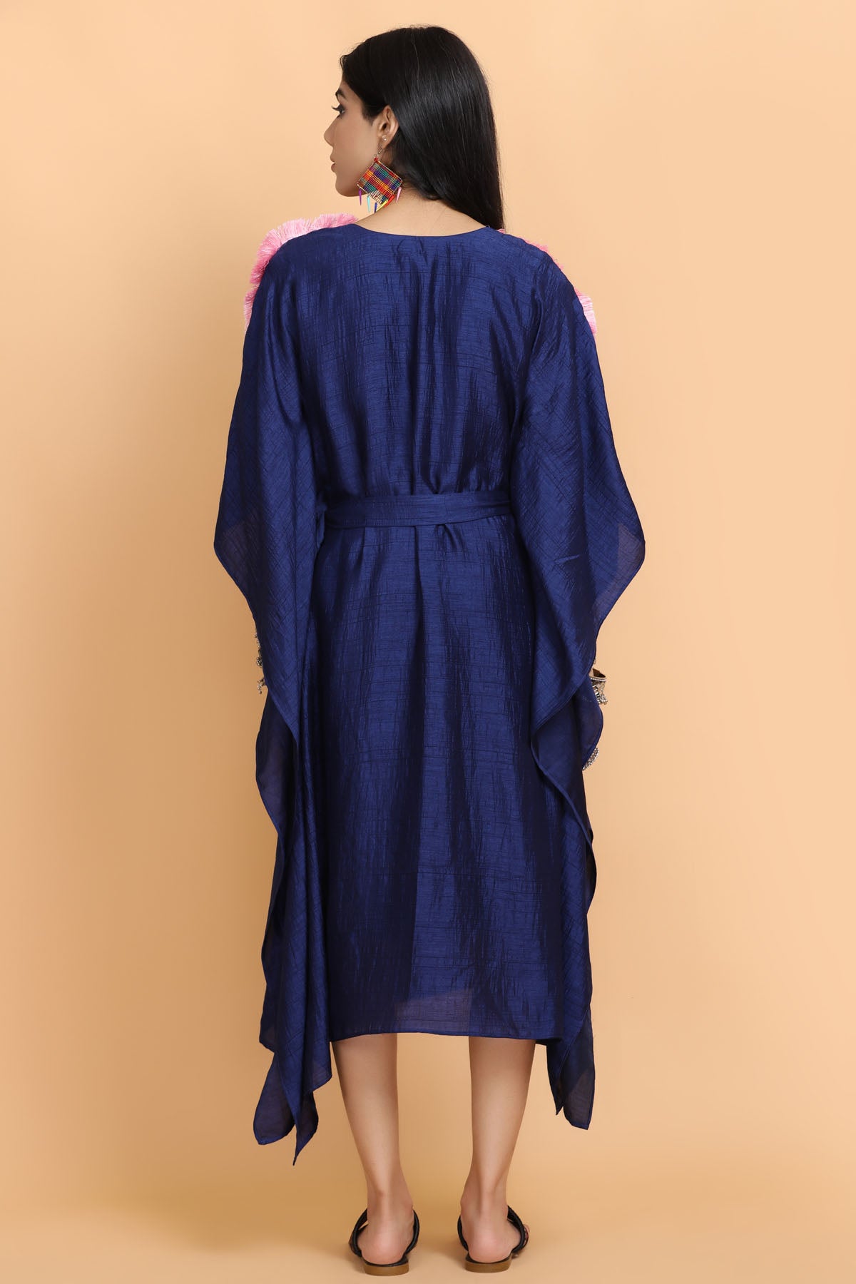 Electric Blue Silk Kaftan