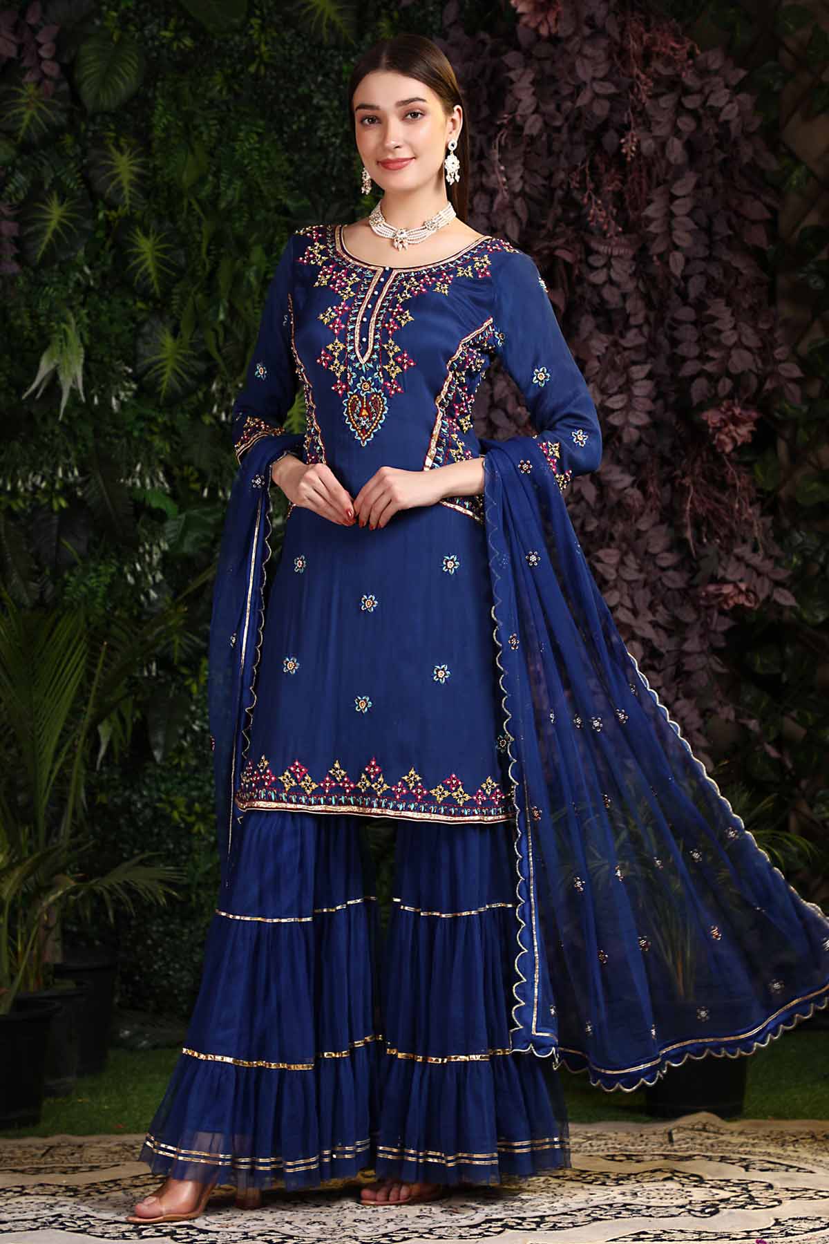 Embellished Kurta & Garara Set