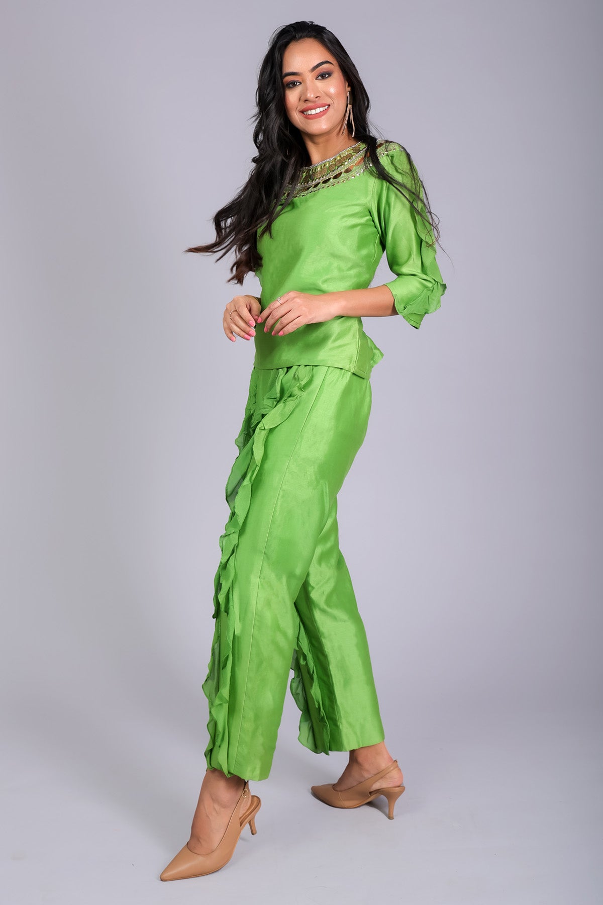 Embellished Chanderi Co-ord Set