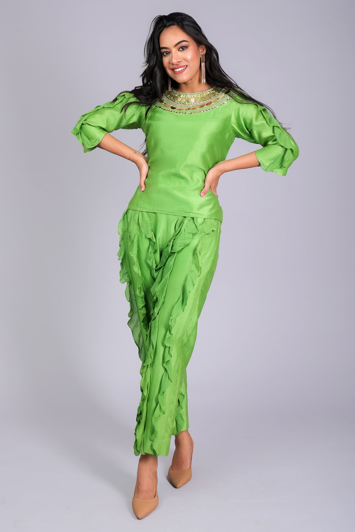 Embellished Chanderi Co-ord Set