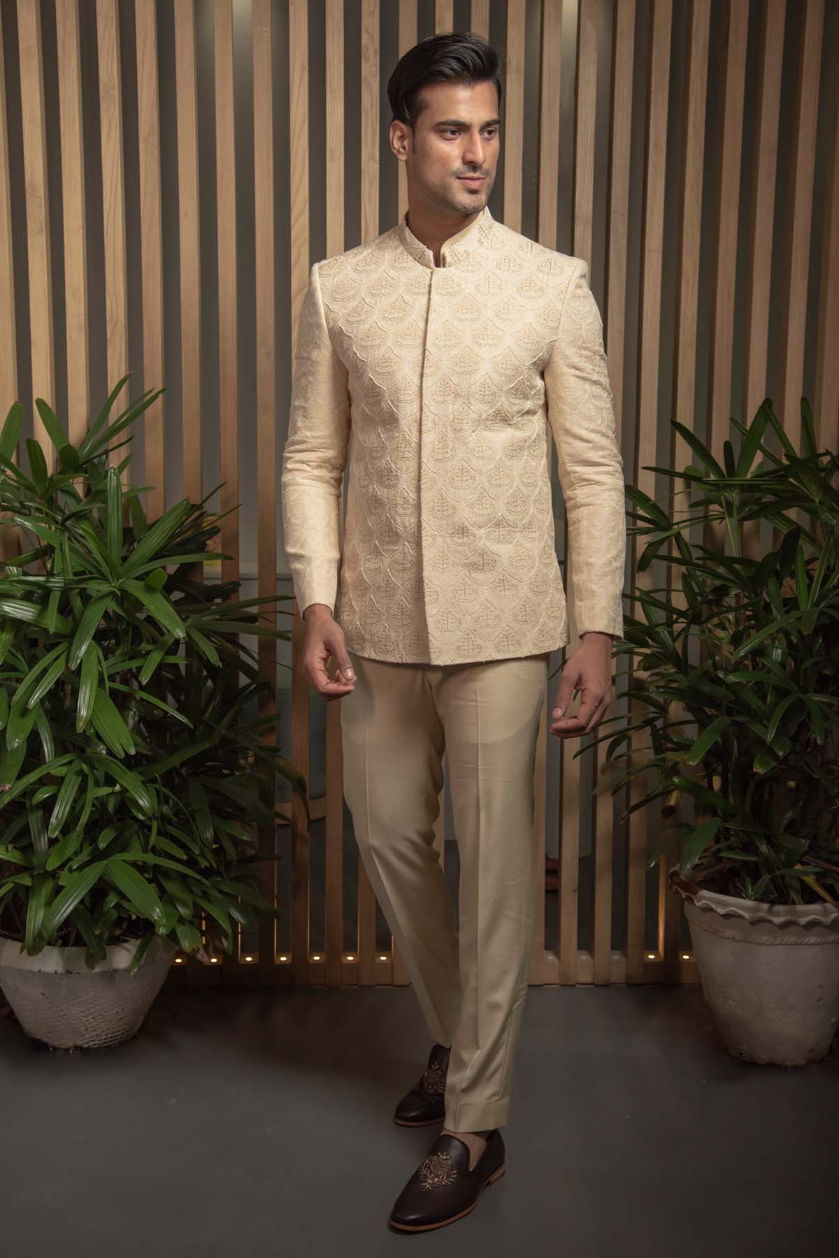 Embroidered Bandhgala Set