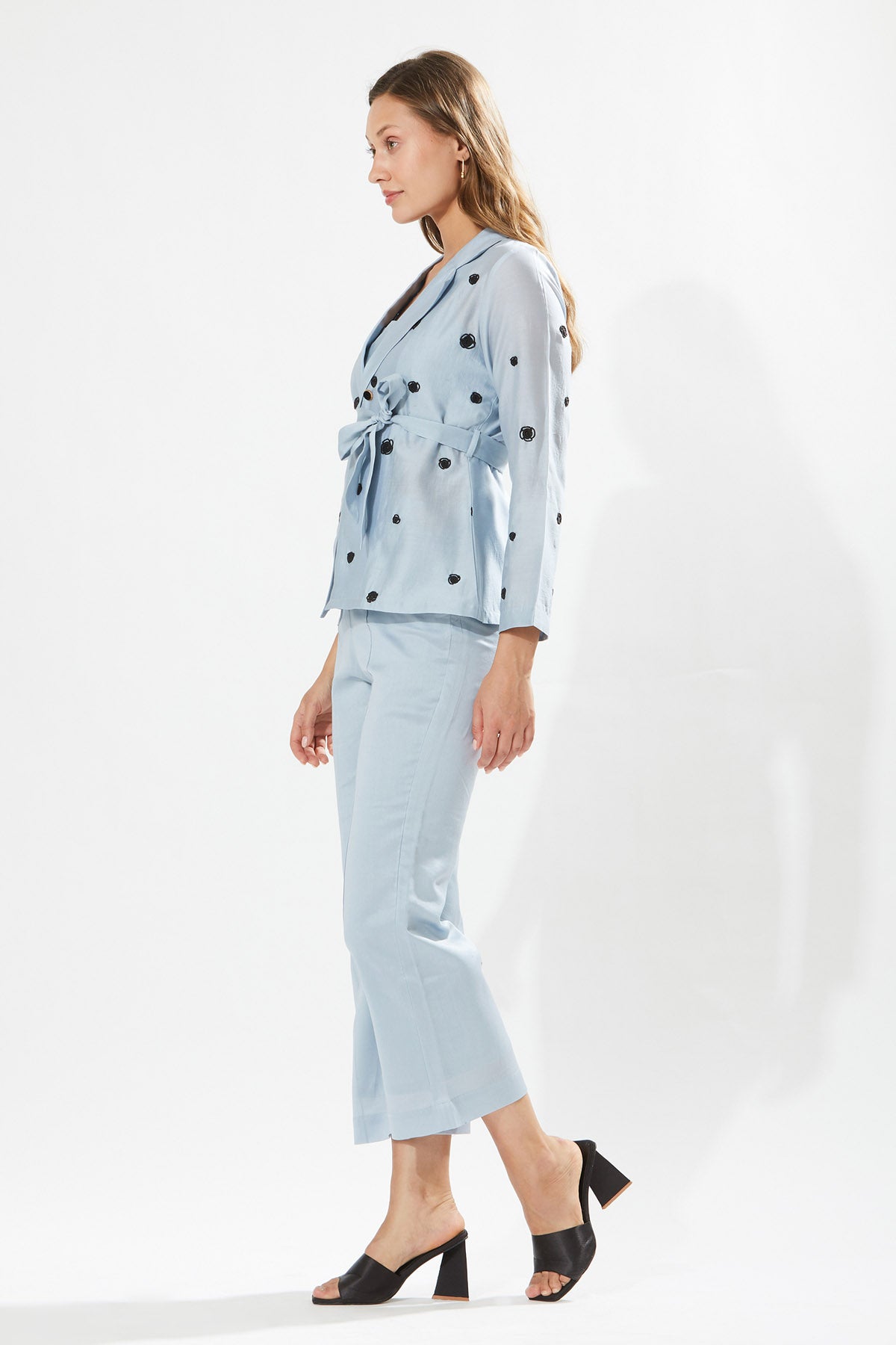 Embroidered Blazer Co-ord Set