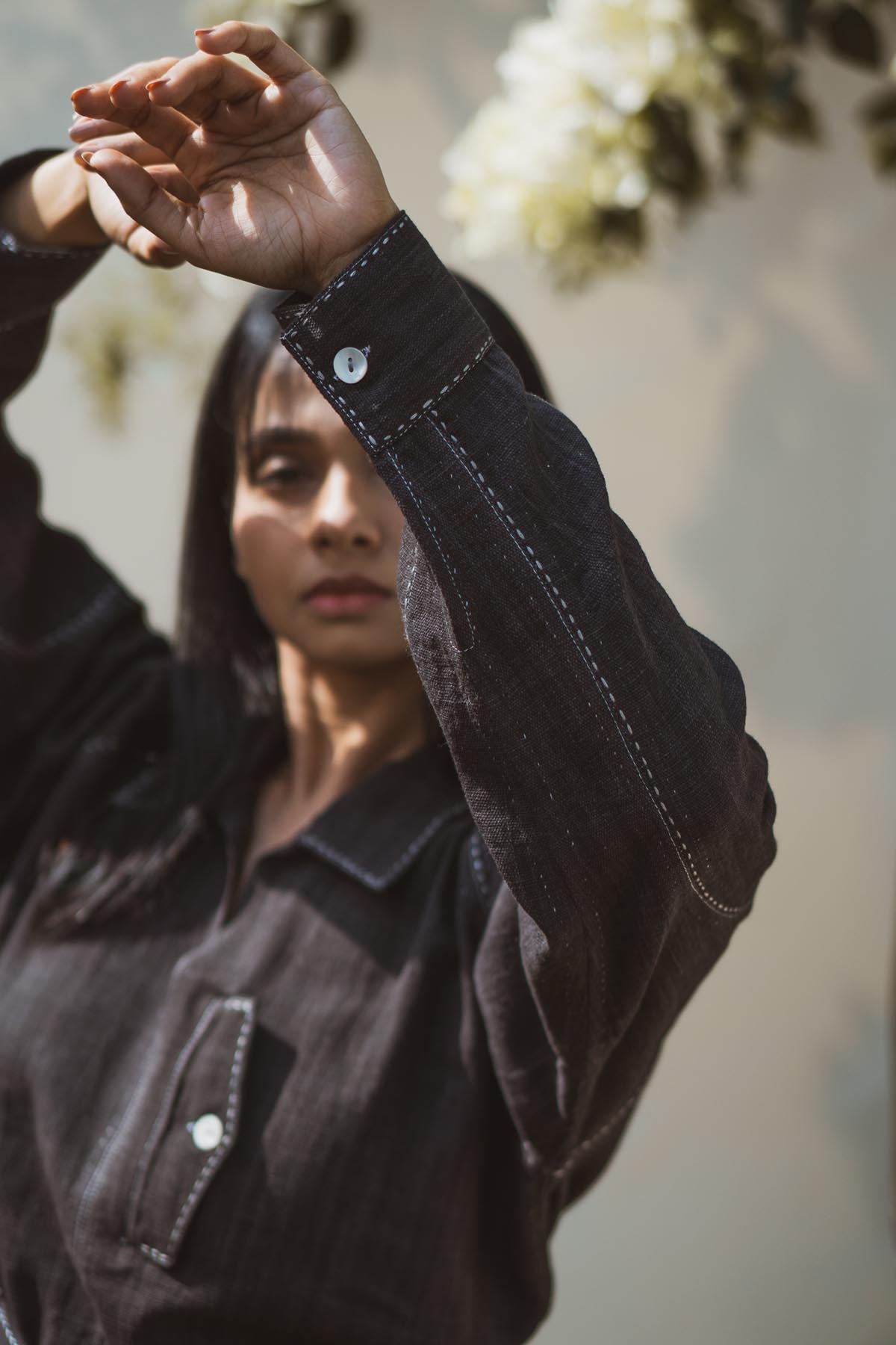 Embroidered Bomber Dress