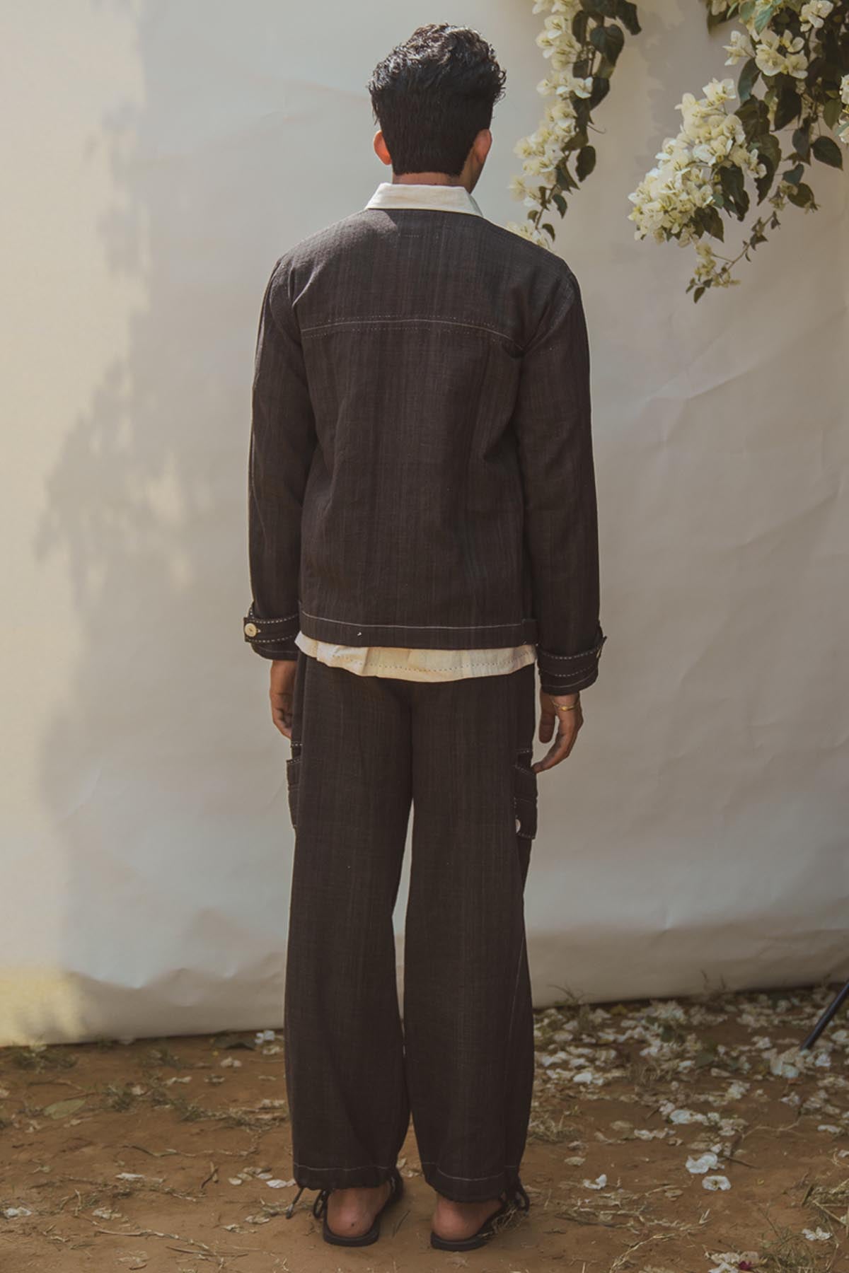 Embroidered Bomber & Pants Set