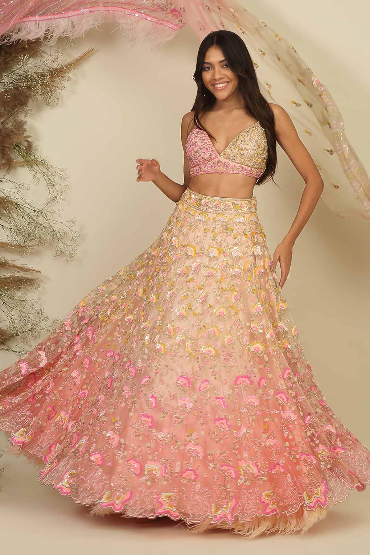 Embroidered Bridal Lehenga Set